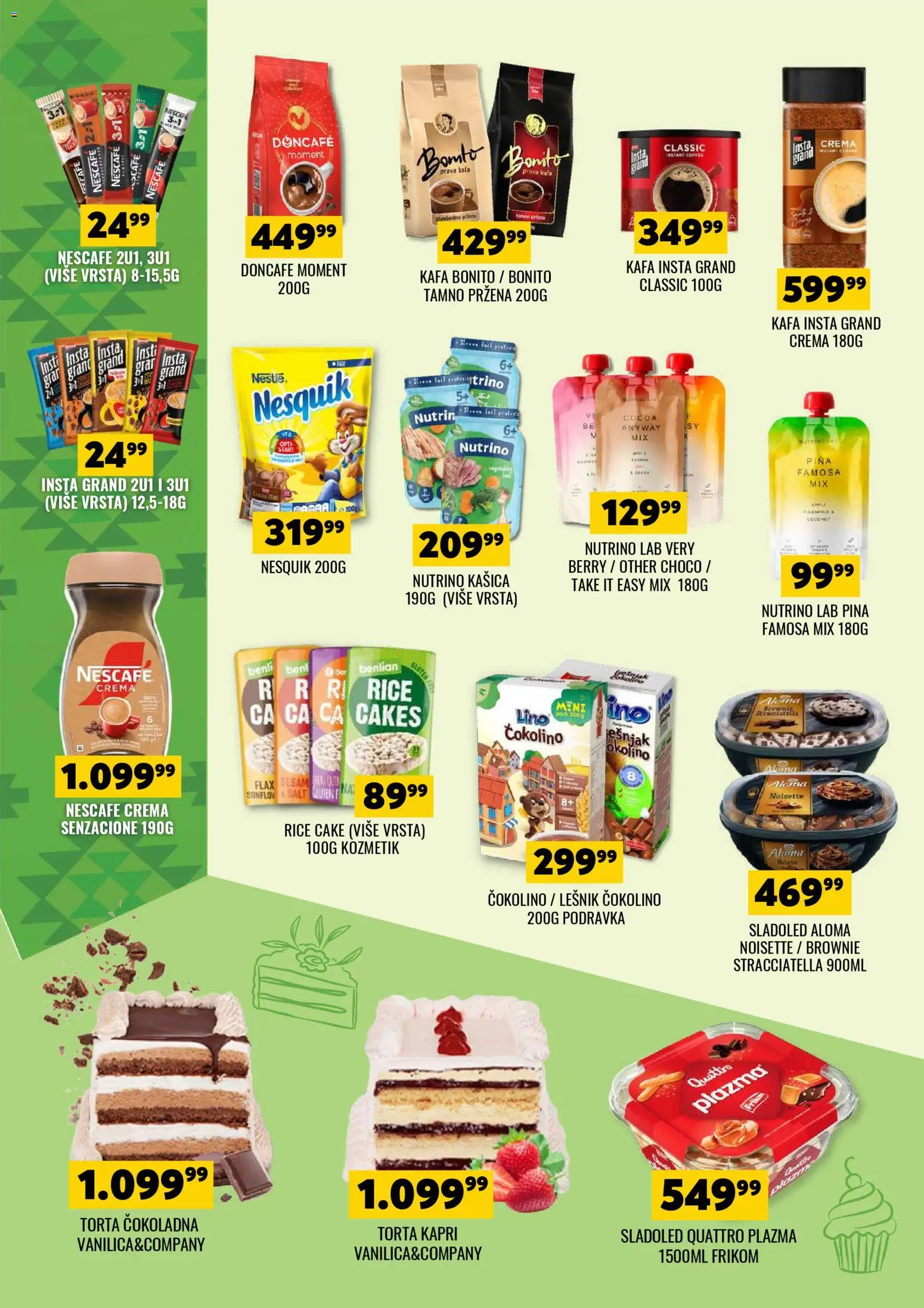 Tekijanka katalog - važi od 22.04.2026 | Strana: 4 | Proizvode: Lešnik, Doncafe, Kafa, Torta