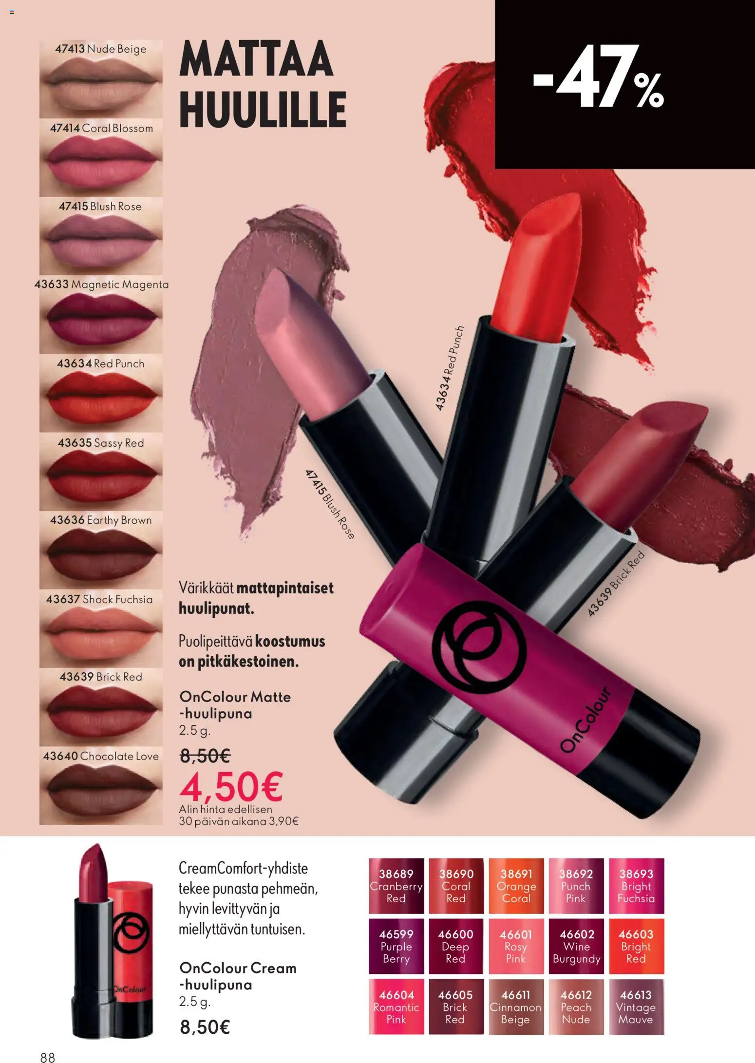 Oriflame - Black Friday – voimassa 19.11.2025 alkaen | Sivu: 88 | Tuotteet: Huulipuna