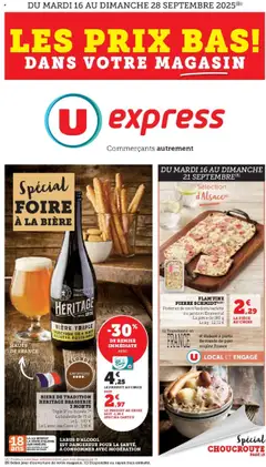 U Express - Prévisualisation de U Express - Les prix bas dans votre magasin! valide à partir de 16.09.2025