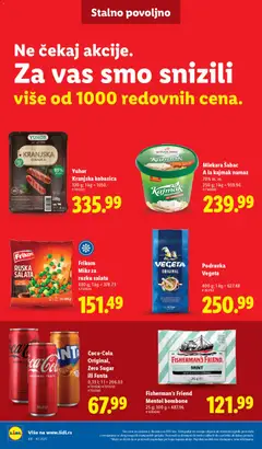 Yuhor Kranjska kobasica, 320 g; 85% mesa - pregled Lidl kataloga - važi od 20.11.2025 | Strana: 28