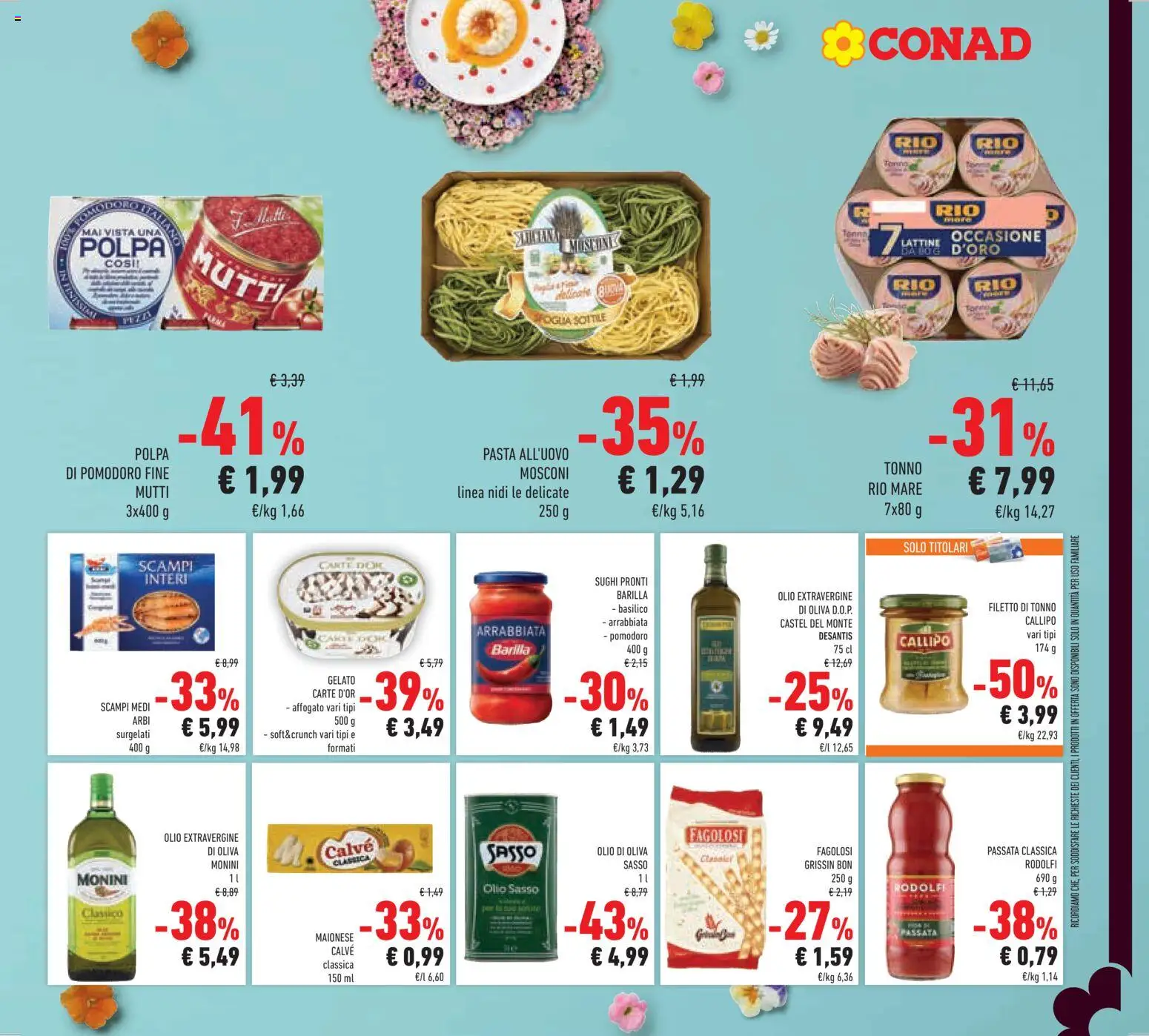 Volantino Conad del 25.03.2026 | Pagina: 25 | Prodotti: Maionese, Olive, Mutti, Olio di Oliva