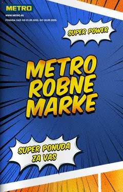 METRO robne marke - pregled Metro kataloga - važi od 01.09.2025