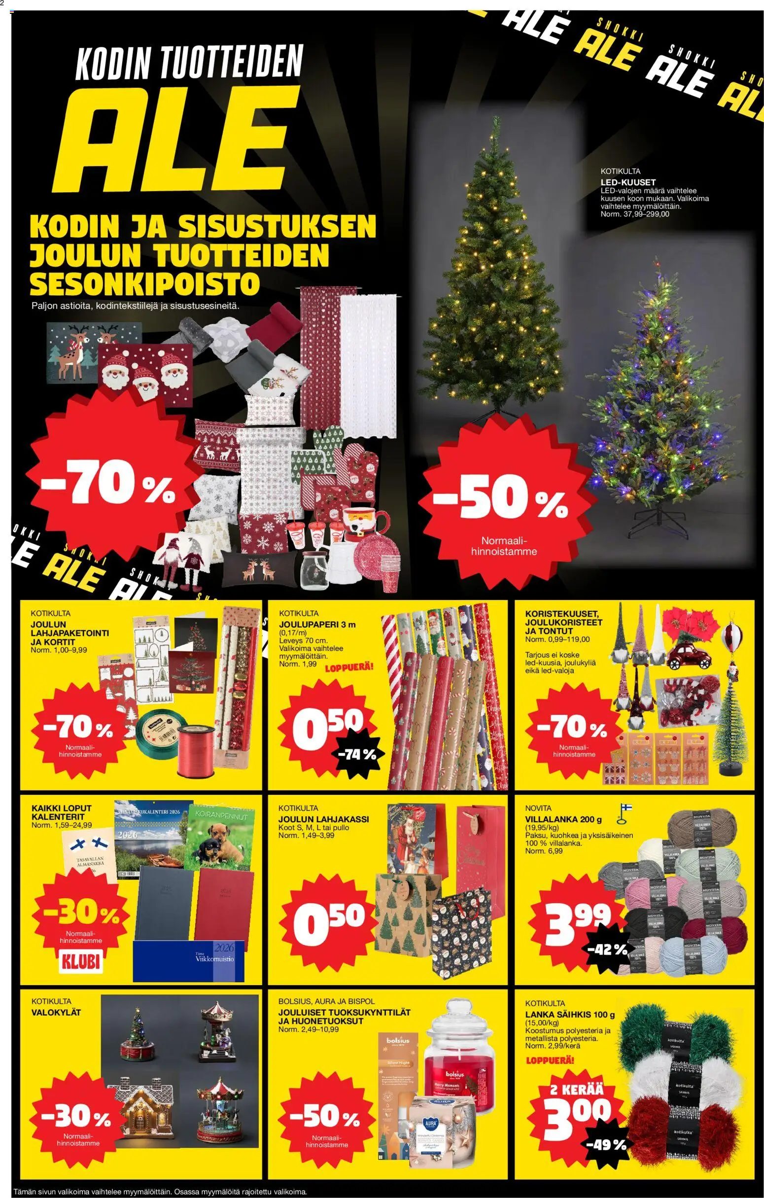 Tokmanni - Tarjoussanomat – voimassa 22.12.2025 alkaen | Sivu: 2 | Tuotteet: Joulukoristeet
