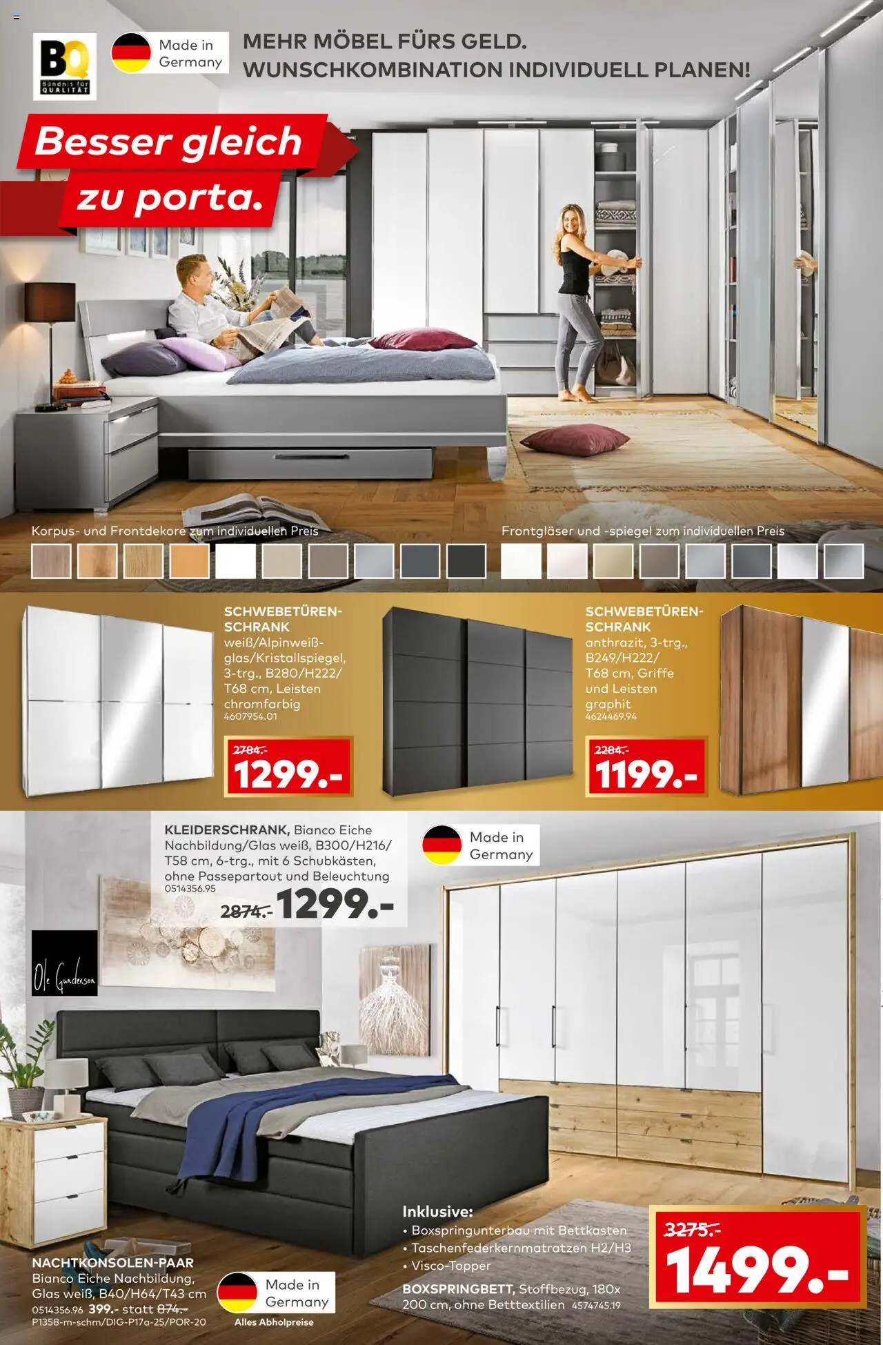 Porta! Möbiläums-Kracher – gültig ab 08.09.2025 | Seite: 2 | Produkte: Schrank, Spiegel