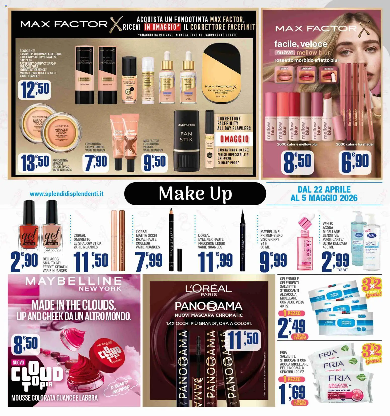 Volantino Splendidi e Splendenti del 22.04.2026 | Pagina: 8 | Prodotti: Fondotinta, The, Aloe vera, Correttore