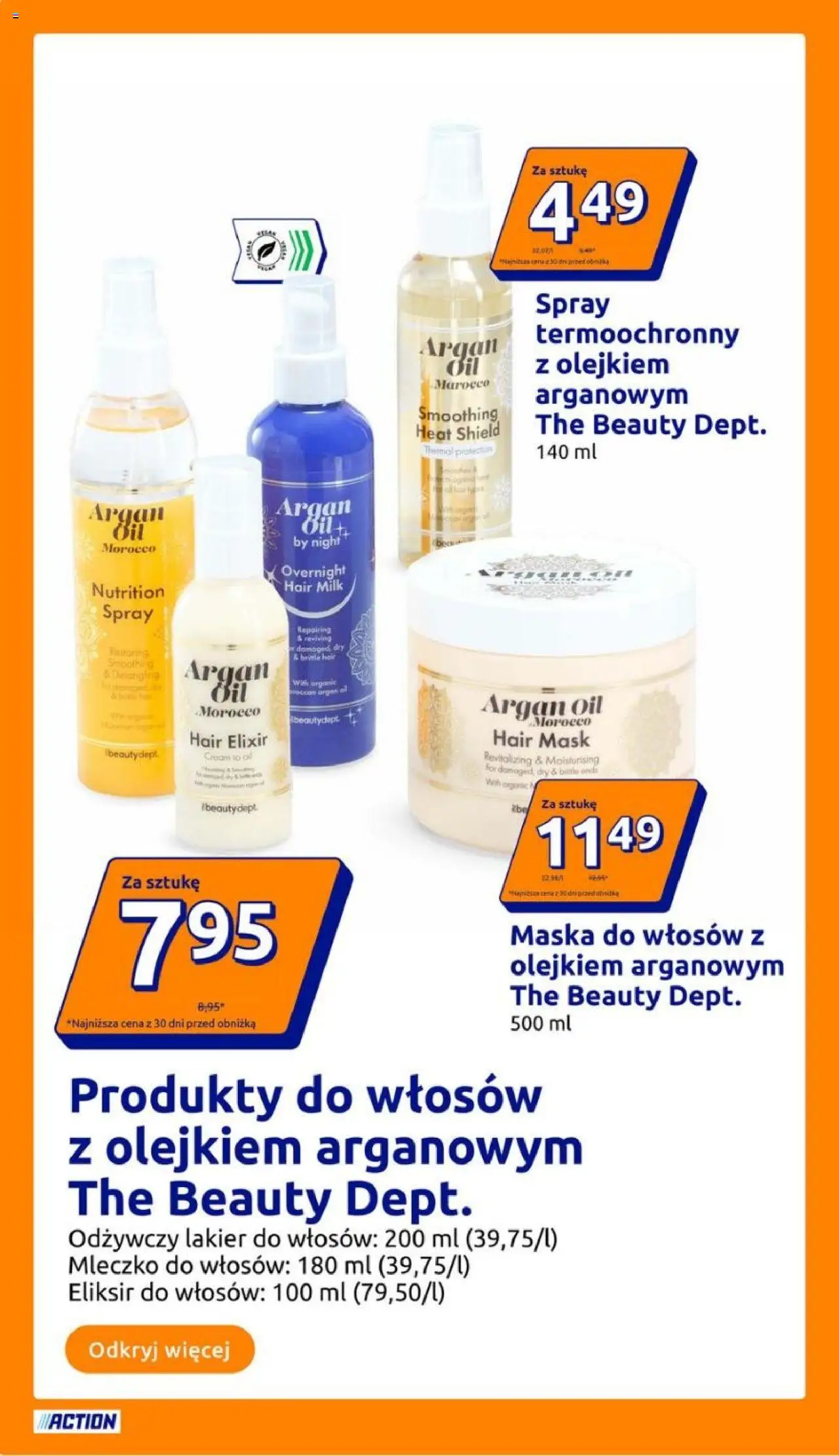 Action Gazetka od 13.08.2025 | Strona: 10 | Produkty: Maska do włosów, Lakier do włosów, Maska