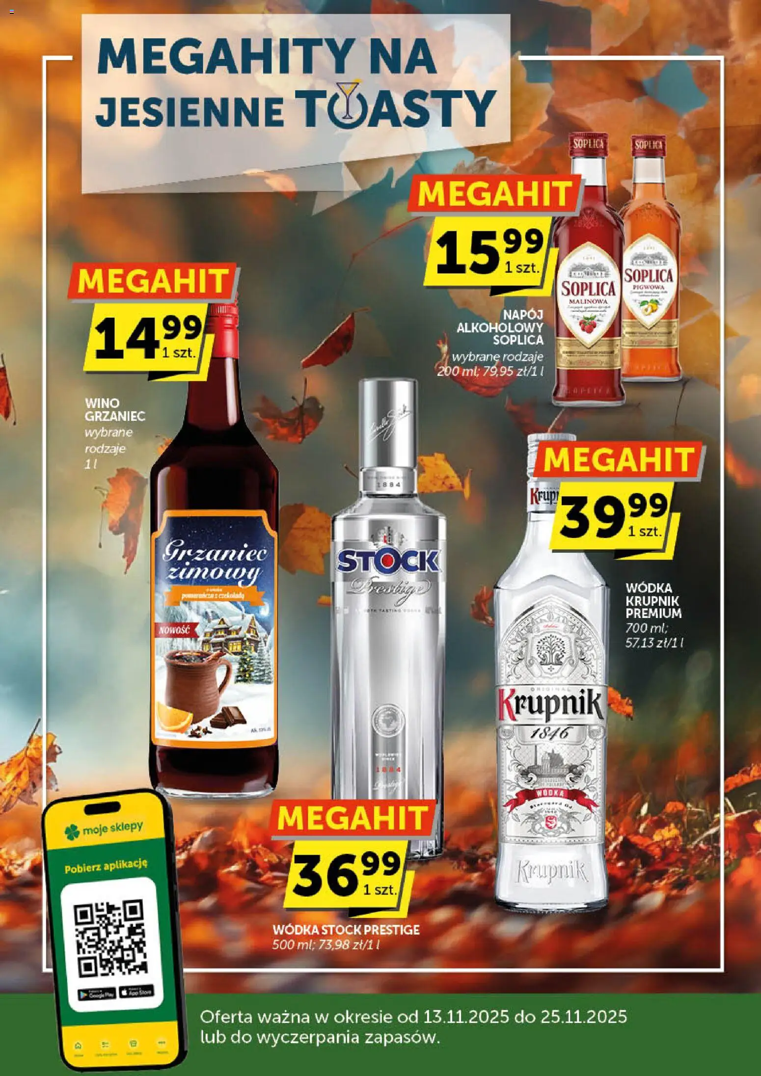Euro Sklep Gazetka alkoholowa od 13.11.2025 | Strona: 1 | Produkty: Wódka Stock, Wino, Wódka