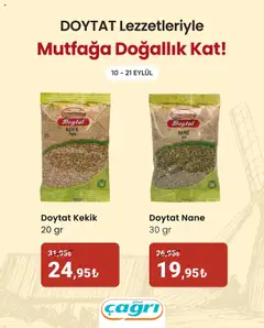 10.09.2025 tarihinden itibaren geçerli olan Çağrı Market kataloğu önizlemesi