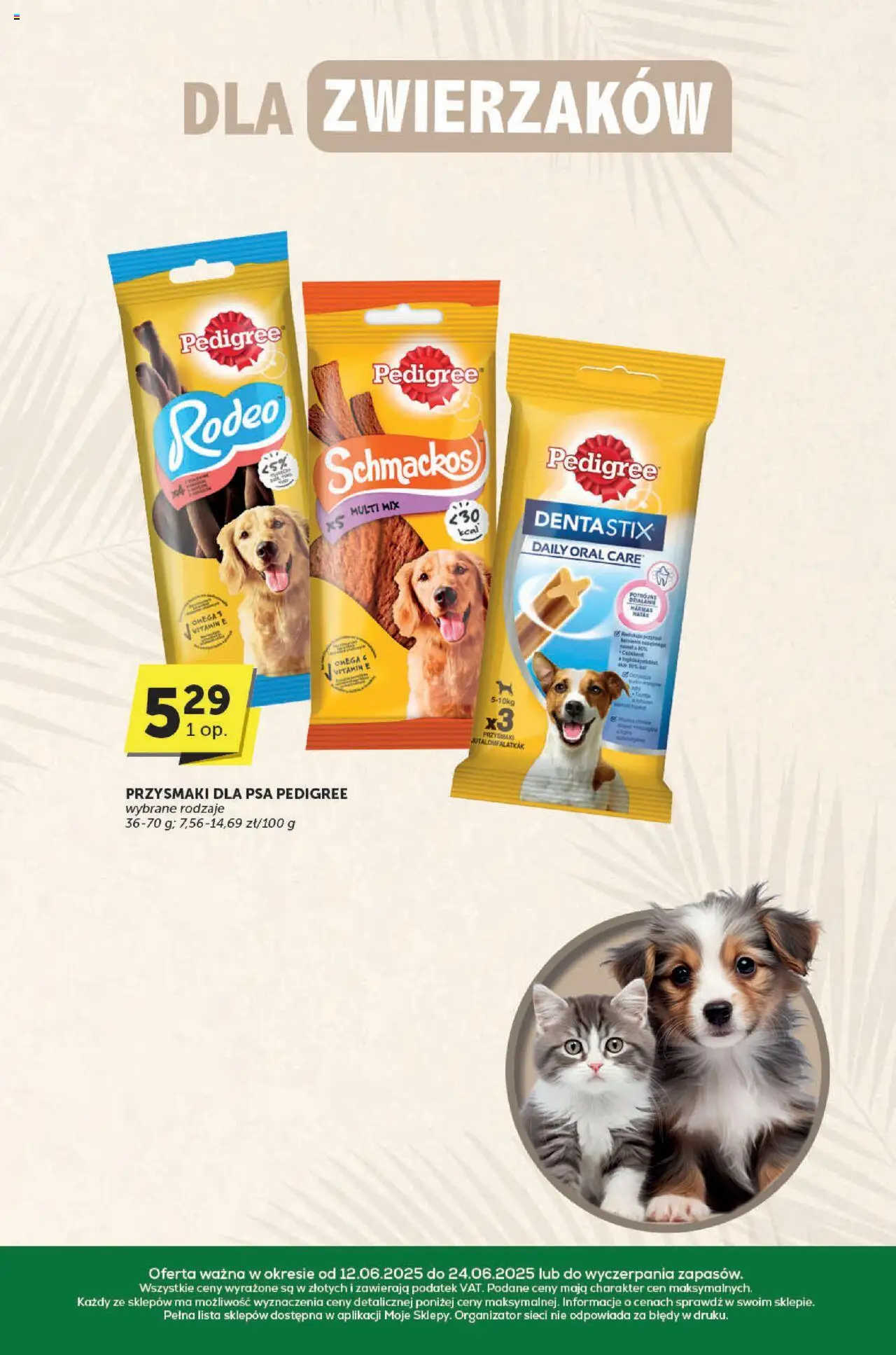 Groszek Gazetka - Katalog od 12.06.2025 | Strona: 33 | Produkty: Pedigree, Przysmaki dla psa