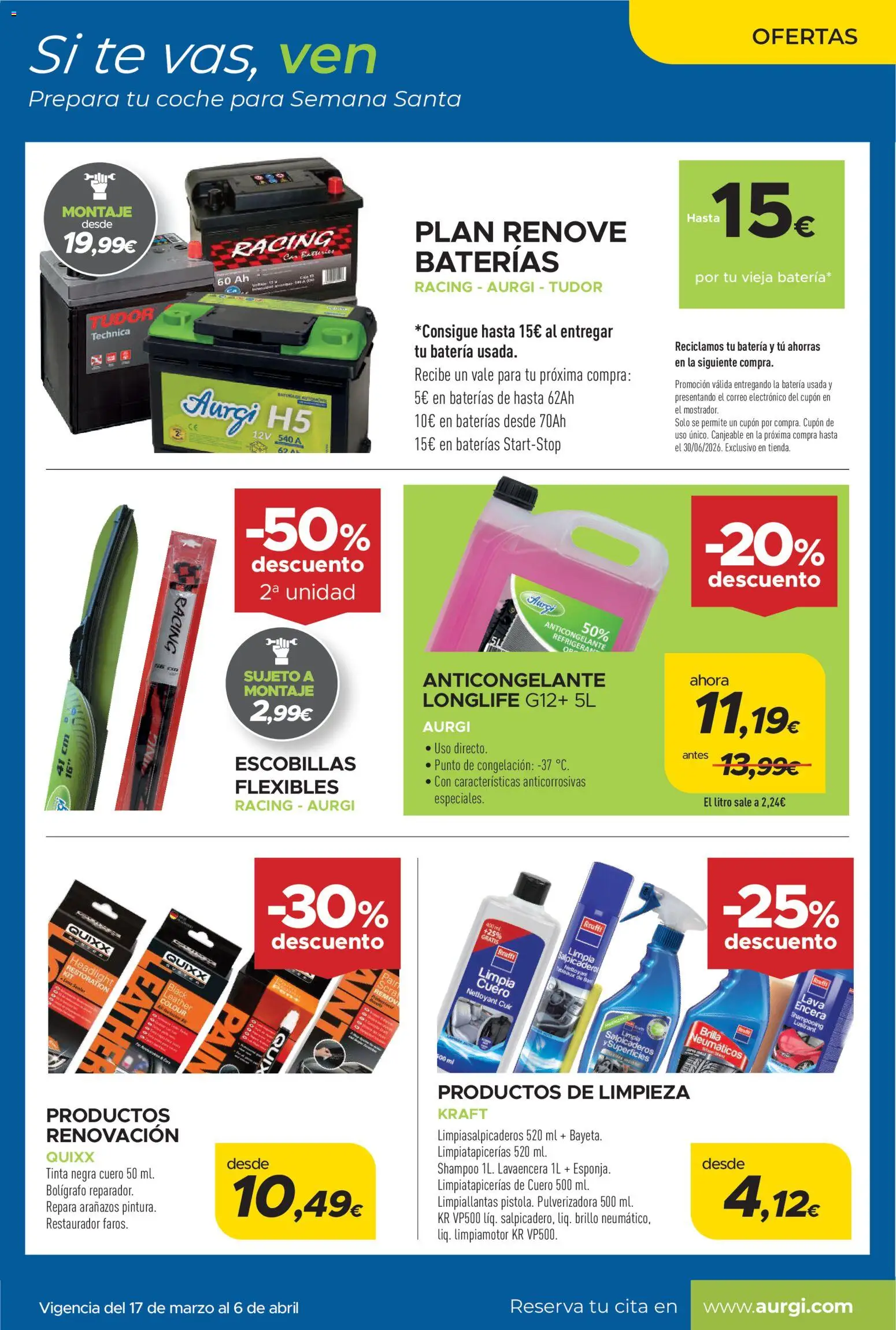 Aurgi - folleto │ válido desde el 17.03.2026 | Página: 4 | Productos: Esponja, Té, Batería