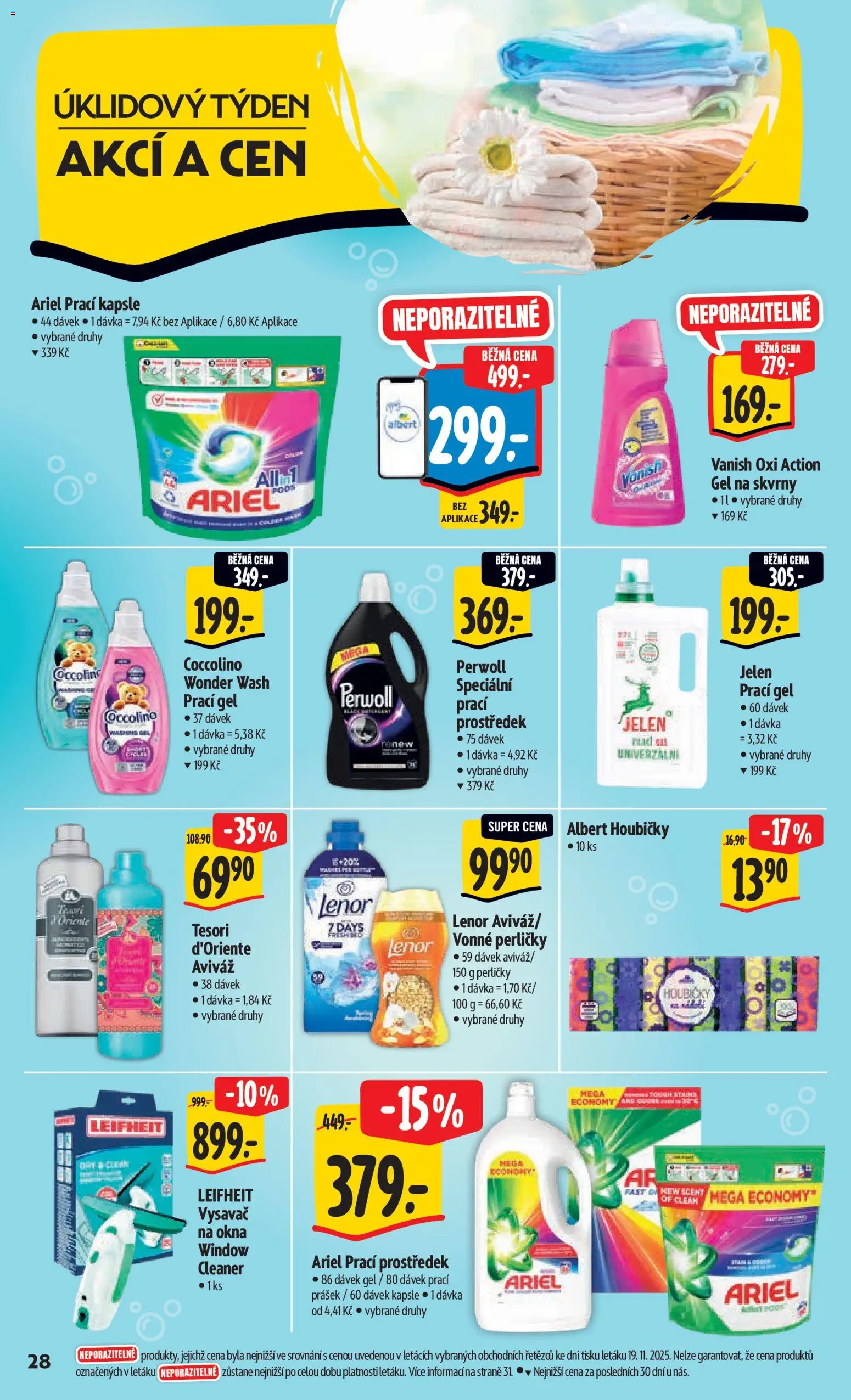 Albert leták - Hypermarket od 26.11.2025 | Strana: 38 | Produkty: Aviváž, Leifheit, Kapsle, Vanish oxi action