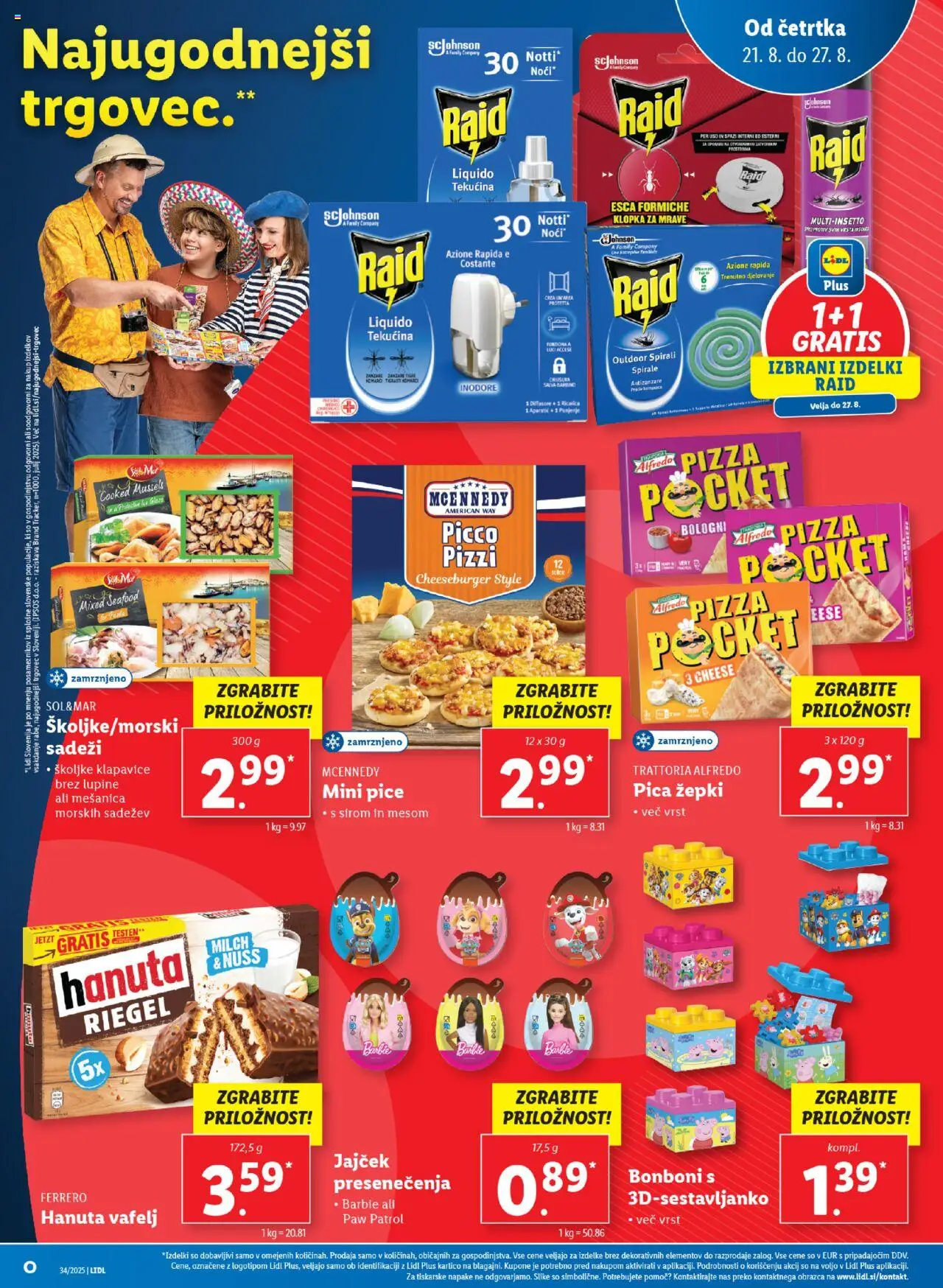 Lidl katalog │ velja od 21.08.2025 | Stran: 10 | Izdelki: Školjke, Klapavice, Pica, Sol