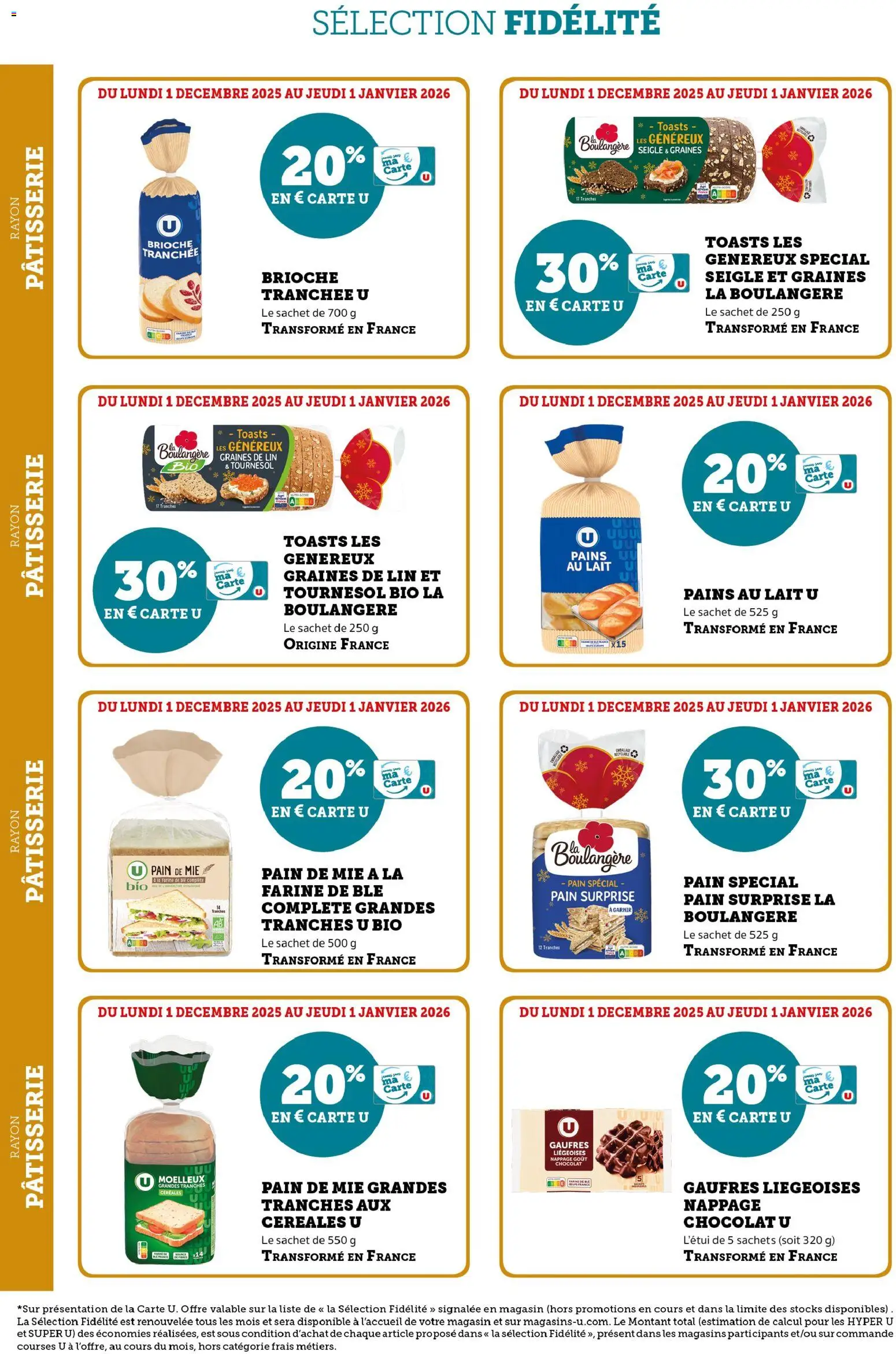 {H1} | Page: 18 | Produits: Farine, Pain de mie, Pain, Chocolat