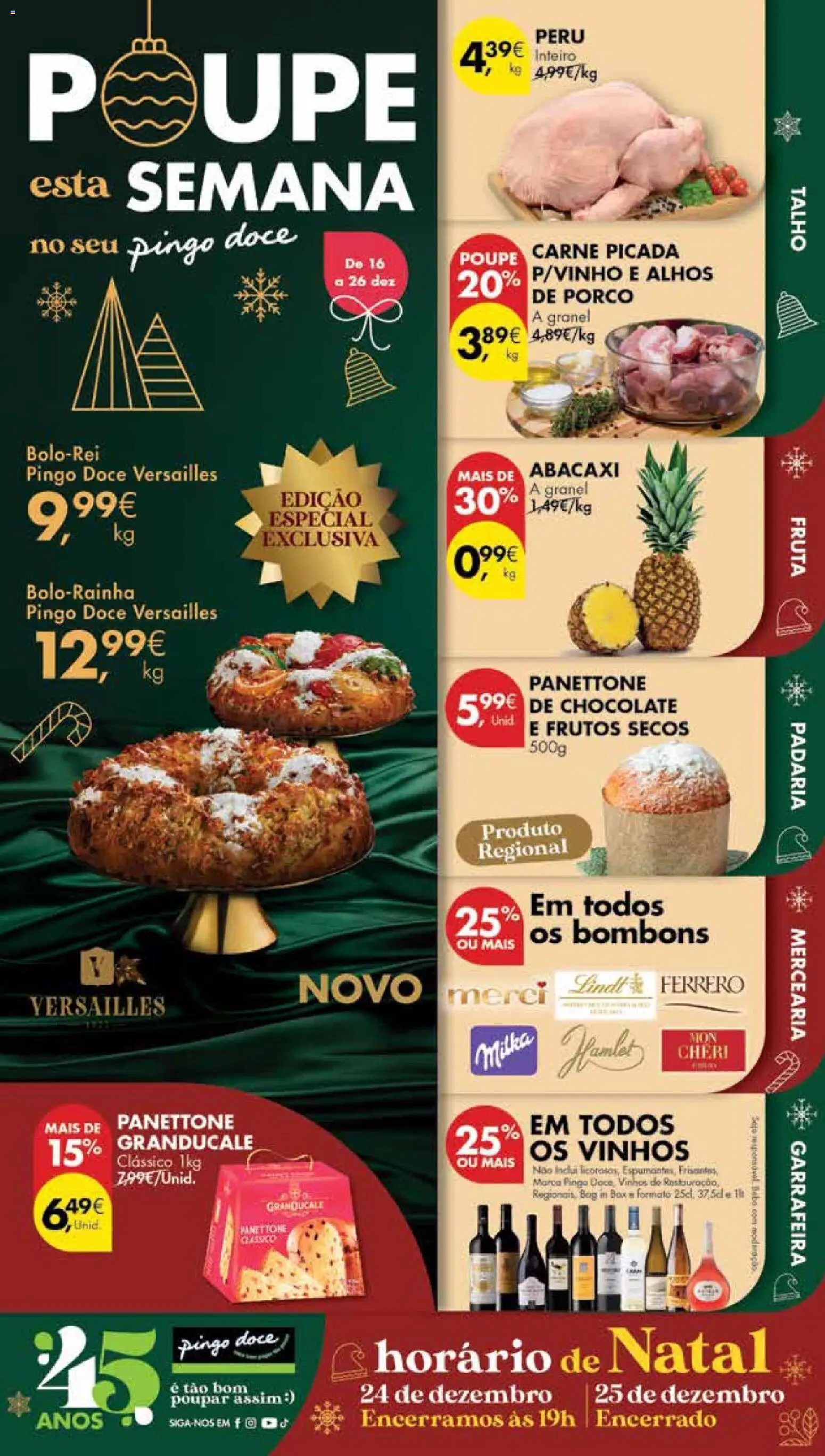 Pingo Doce Poupe Esta Semana Madeira │ válido de 16.12.2025 | Página: 1 | Produtos: Chocolates, Carne picada, Chocolate, Abacaxi