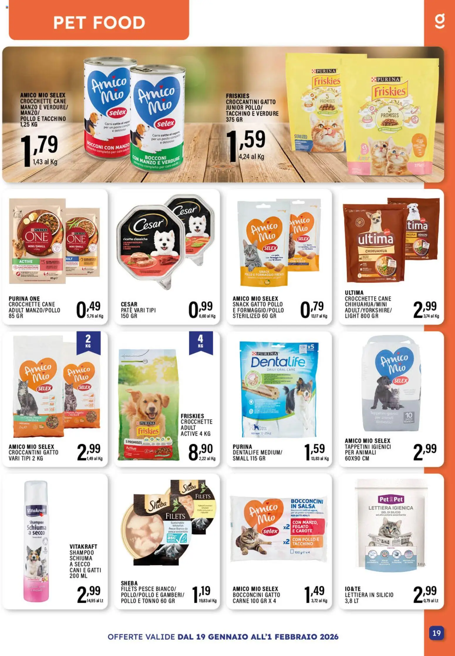 Volantino GECOP del 19.01.2026 | Pagina: 19 | Prodotti: Shampoo, Manzo, Carote, Formaggio