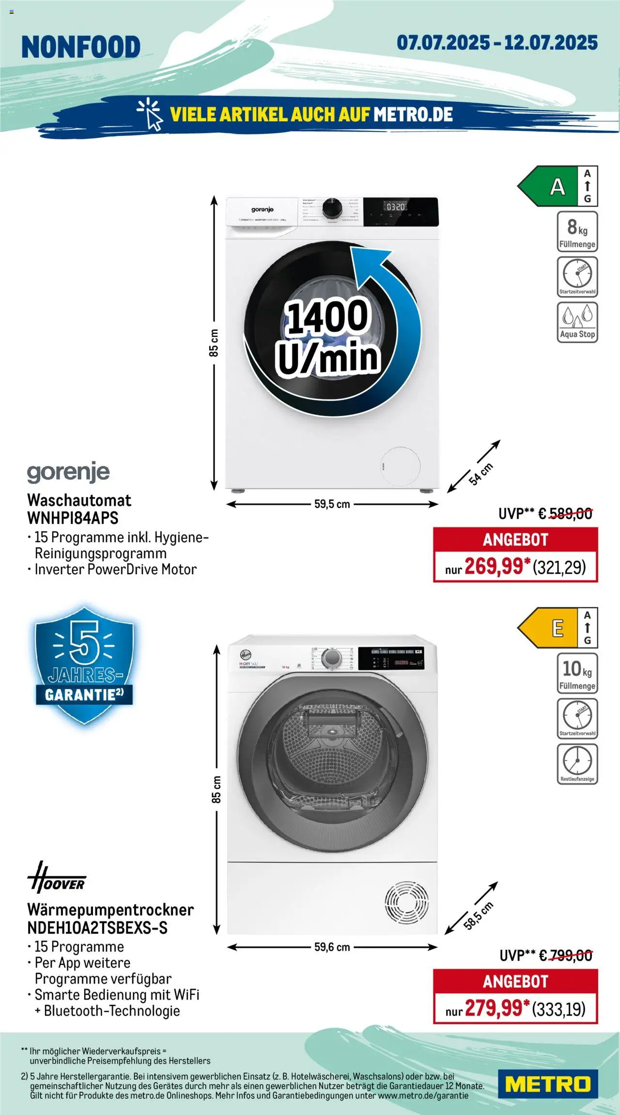 Metro Prospekt 	 - gültig ab dem 07.07.2025 | Seite: 16 | Produkte: Gorenje