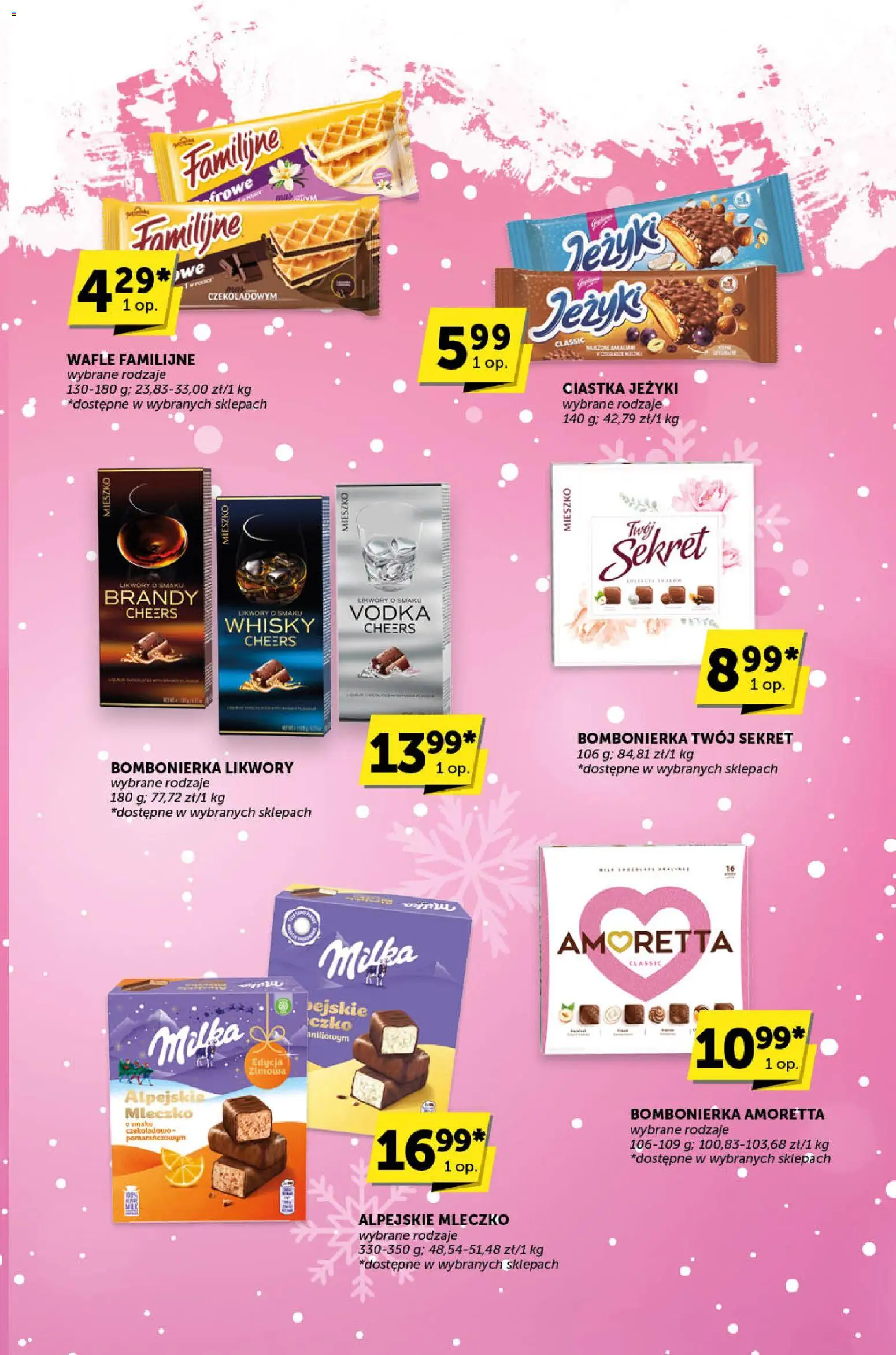 Euro Sklep Gazetka - Katalog od 13.11.2025 | Strona: 23 | Produkty: Wafle, Milka, Vodka, Whisky