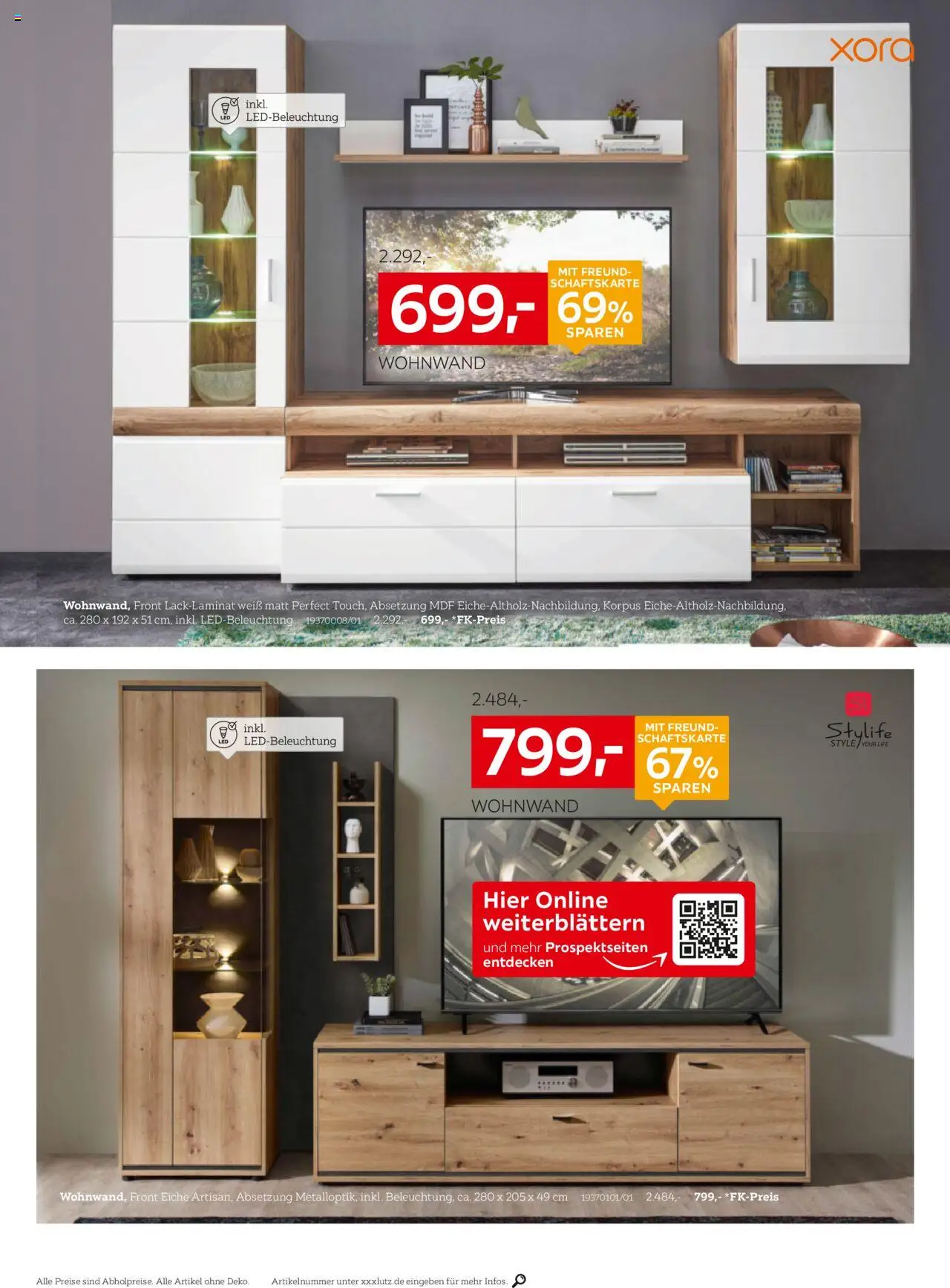 XXXL Lutz Prospekt 	 – gültig ab 12.10.2025 | Seite: 20 | Produkte: Wohnwand