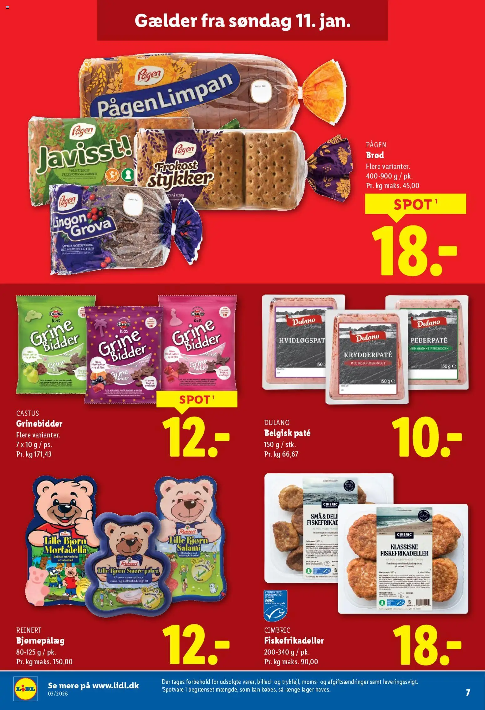 Lidl tilbudsavis – gyldig fra 11.01.2026 | Side: 22 | Produkter: Paté, Fiskefrikadeller, Søm, Peberfrugt