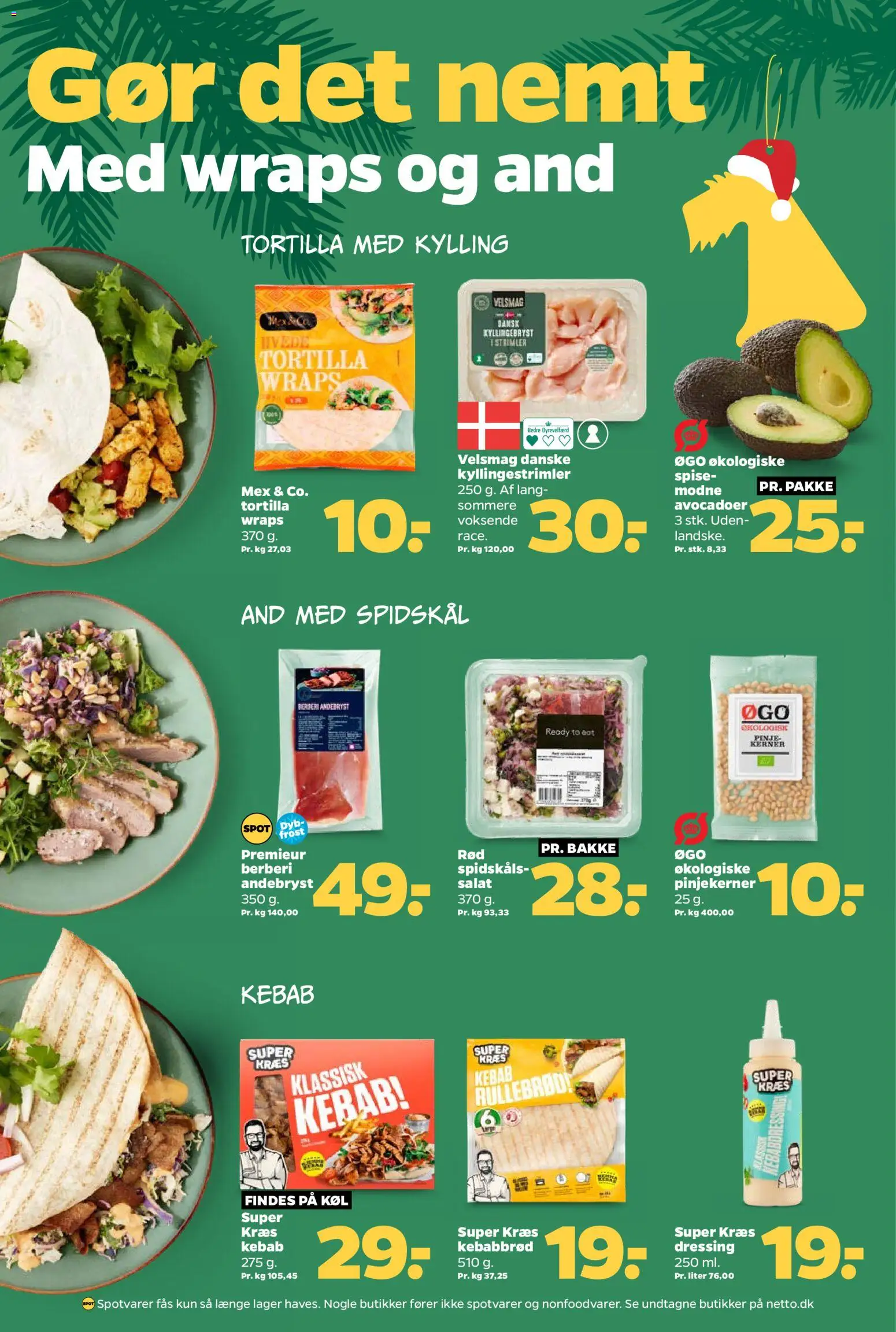 Netto tilbudsavis – gyldig fra 22.11.2025 | Side: 7 | Produkter: Kebab, Dressing, Avocado, Spidskål