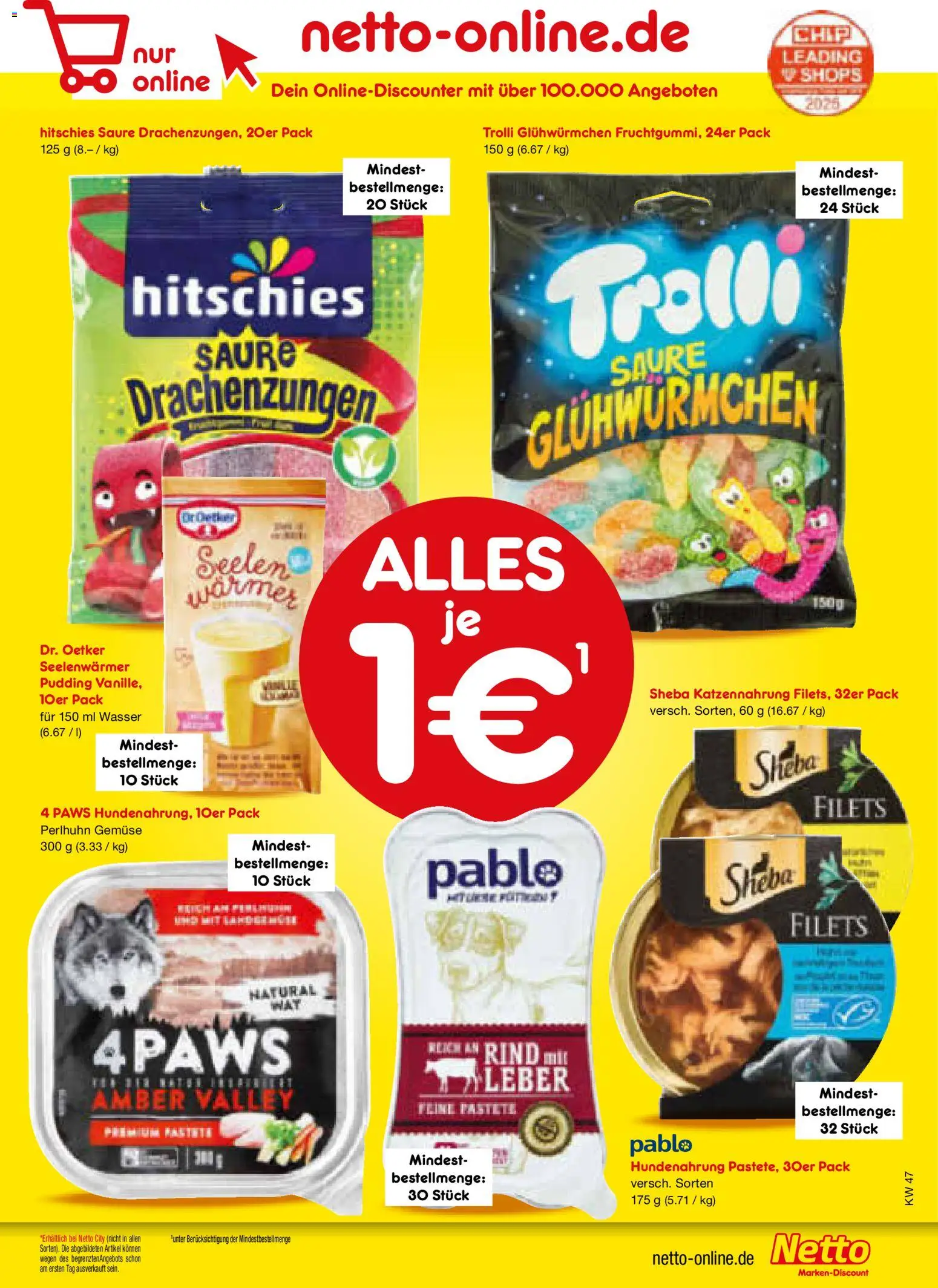 Netto Marken-Discount - Black Friday – gültig ab 17.11.2025 | Seite: 53 | Produkte: Sheba, Pudding, Wasser, Gemüse