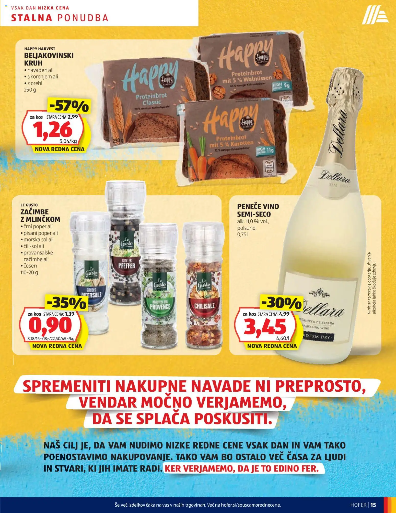 Novi Hofer katalog ponudbe – veljaven od 13.11.2025 | Stran: 15 | Izdelki: Kos, Kruh, Zacimbe, Sol