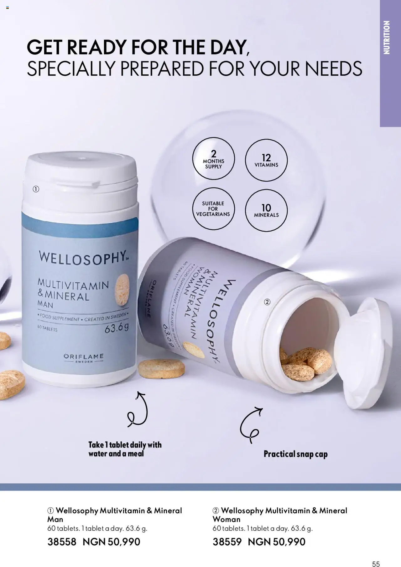Oriflame Catalogue  valid from 01.10.2025 | Page: 55 | Products: Tablet, Water, Cap