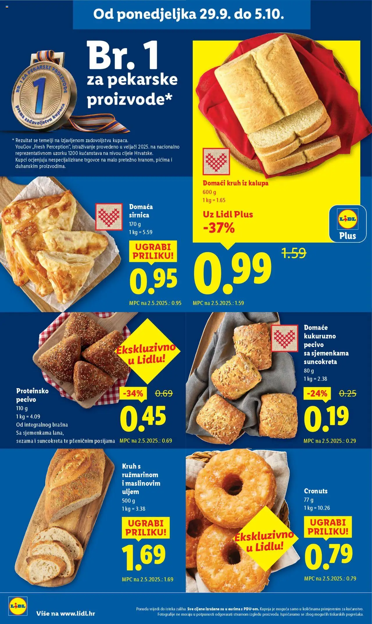 Lidl katalog | vrijedi od 29.09.2025 | Stranica: 6 | Proizvodi: Kruh, Pecivo
