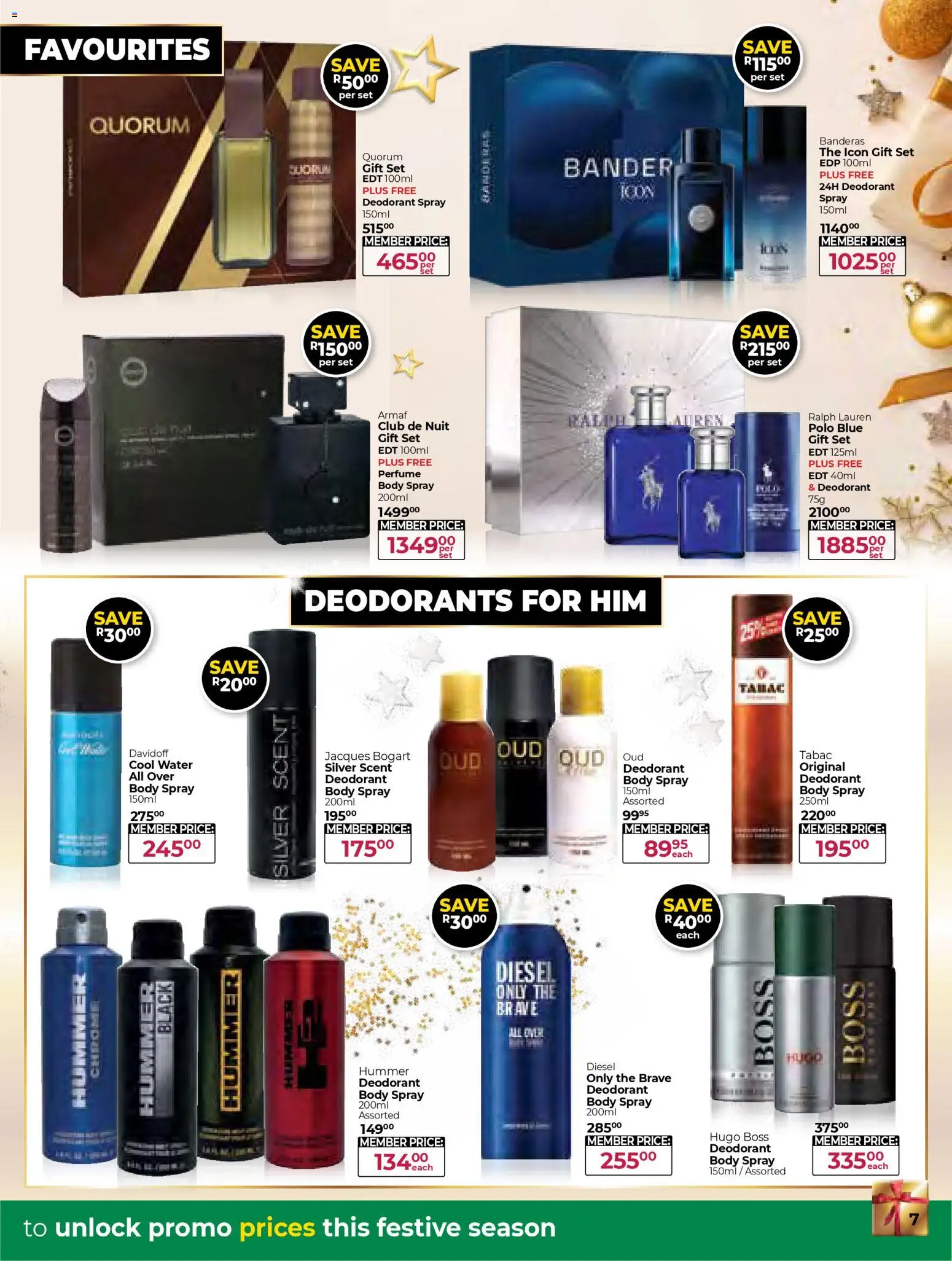 New Dis-Chem catalogue – valid from 25.11.2025 | Page: 7 | Products: Body spray, Perfume, Deodorant, Water