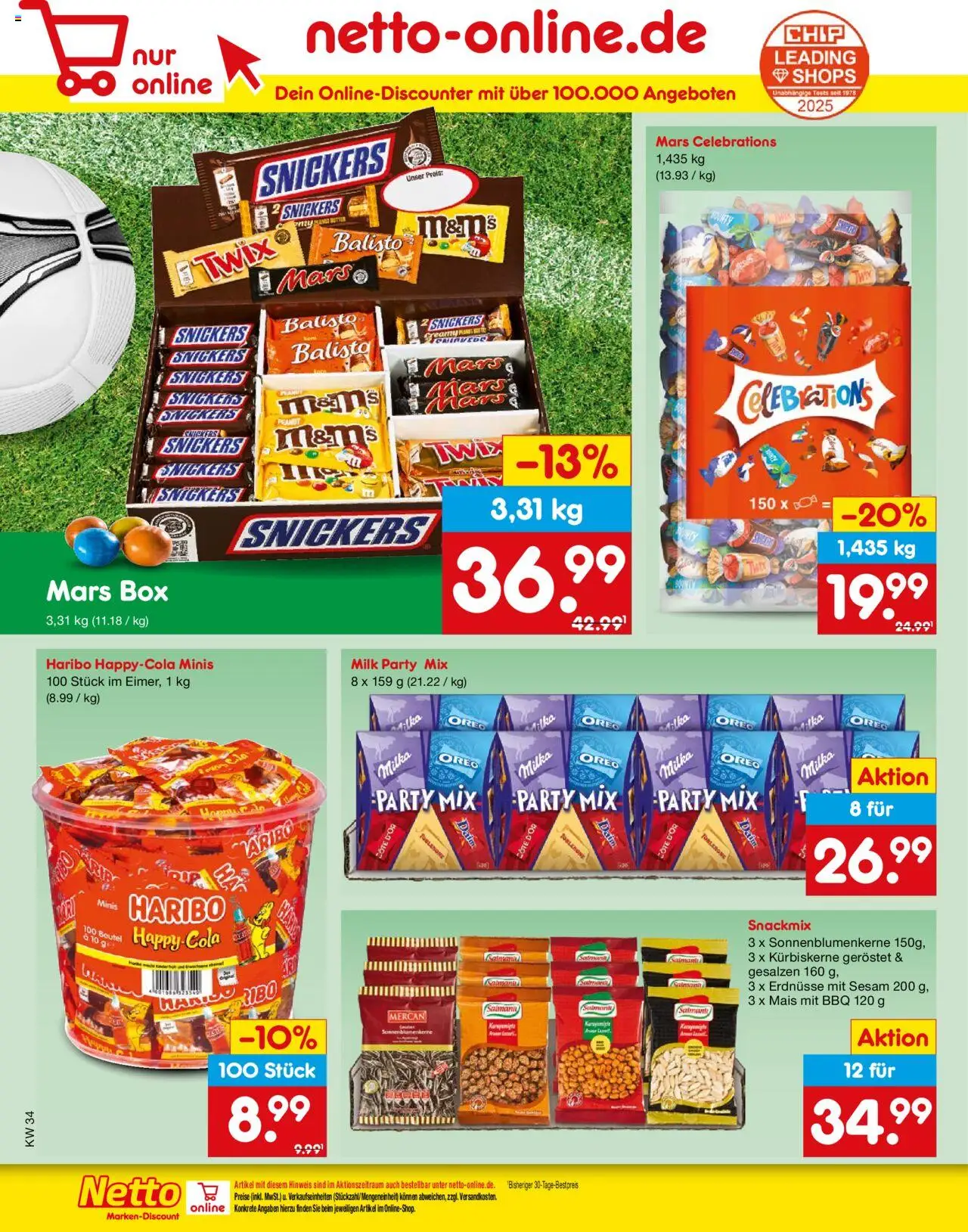 Netto Marken-Discount Prospekt 	 - gültig ab dem 18.08.2025 | Seite: 24 | Produkte: Erdnüsse, Box, Celebrations, Mars