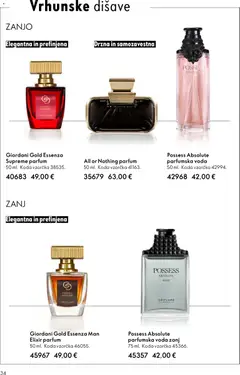 Oriflame katalog akcije – veljaven od 28.01.2026 | Stran: 34 | Izdelki: Parfum, Voda, Parfumska voda