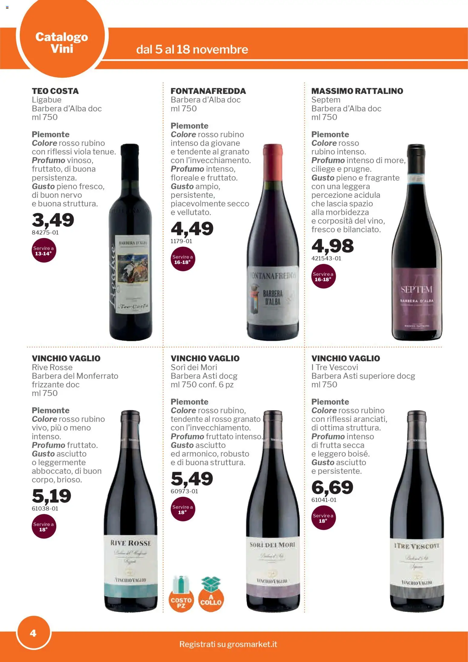 Volantino Sogegross del 05.11.2025 | Pagina: 4 | Prodotti: Frutta, Profumo