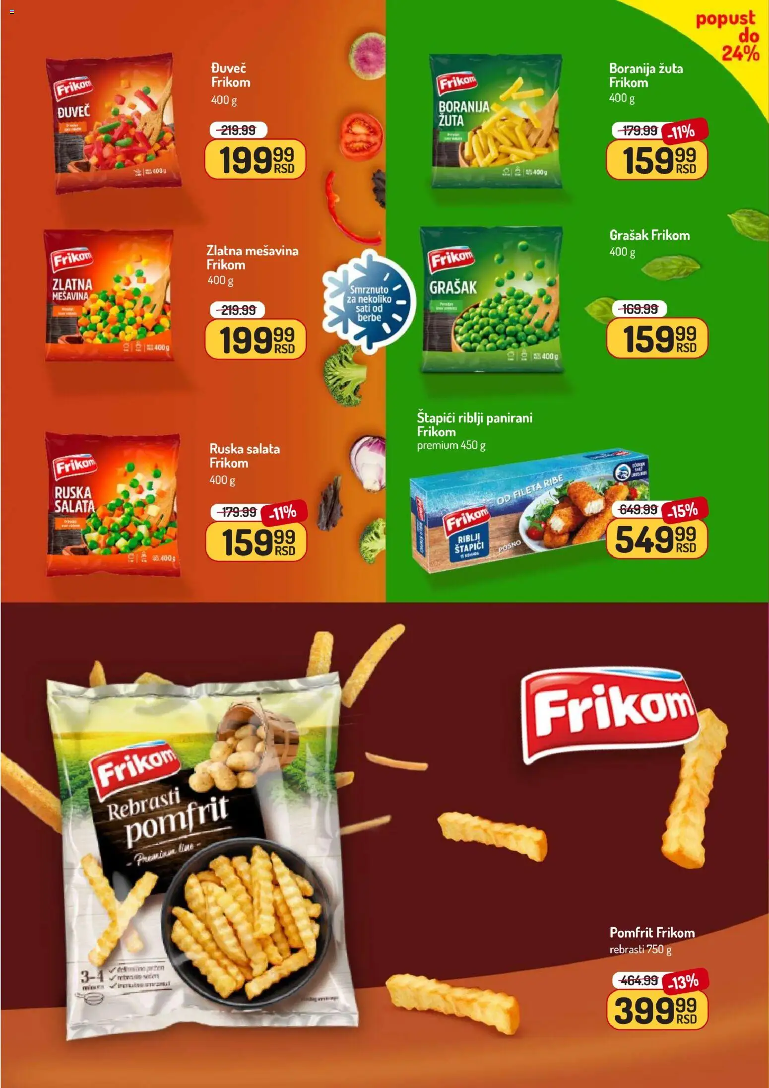 Aman katalog - važi od 10.11.2025 | Strana: 20 | Proizvode: Ruska salata, Boranija, Salata, Pomfrit