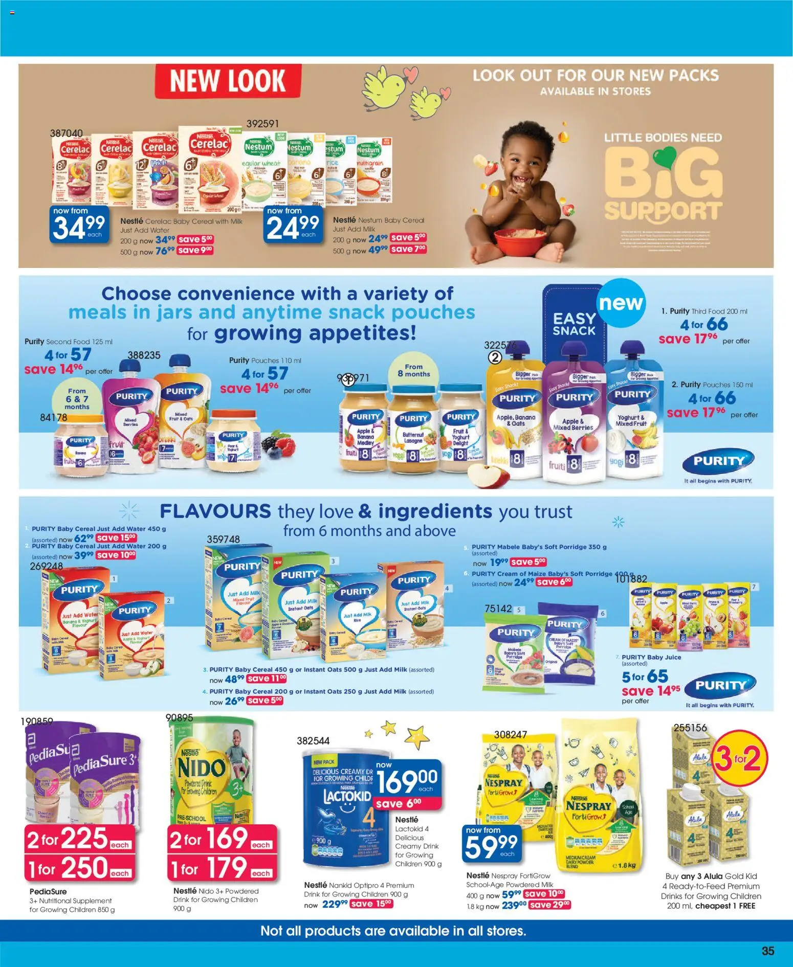 New Clicks catalogue – valid from 23.10.2025 | Page: 35 | Products: Oats, Rice, Water, Fruit