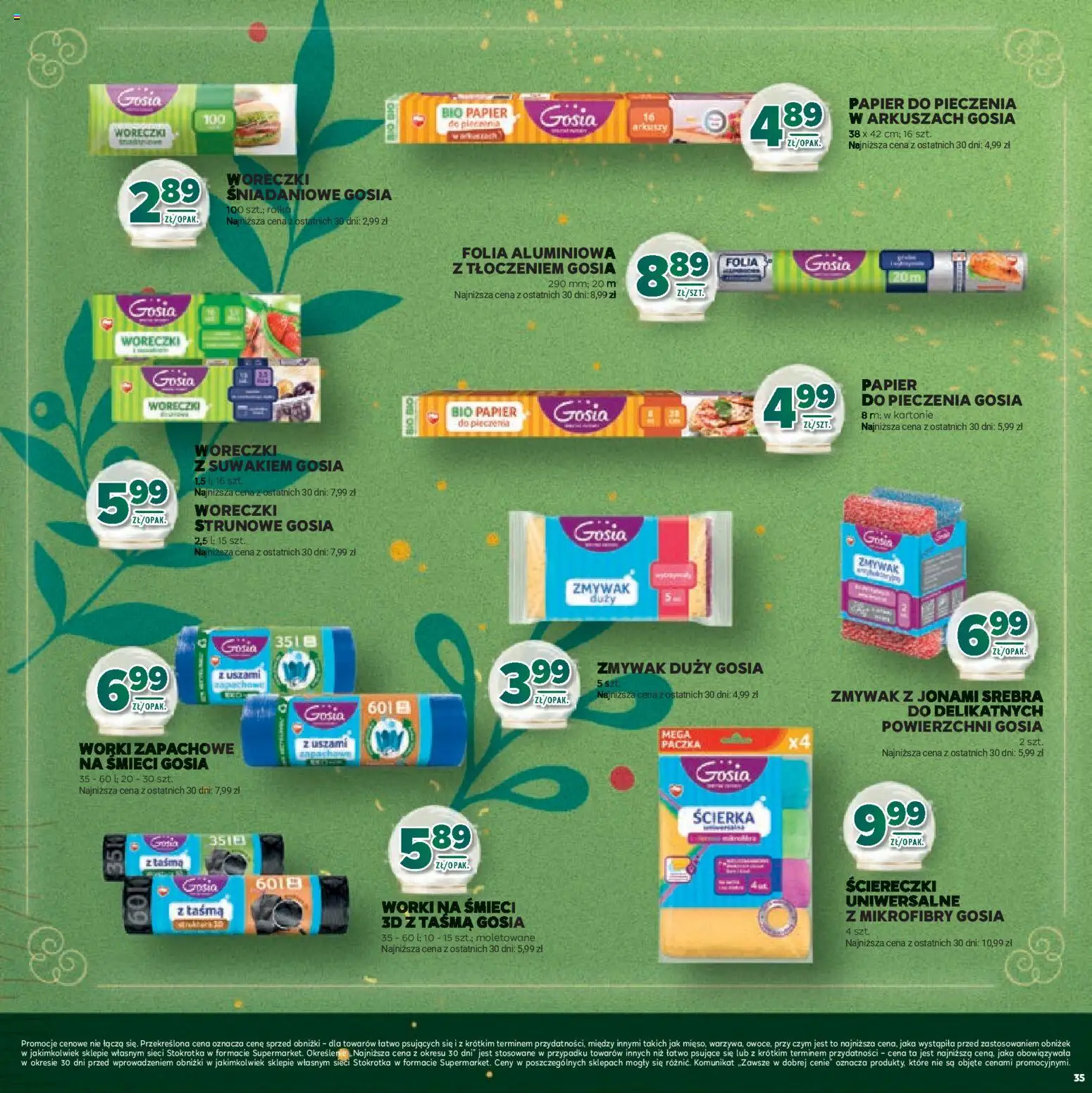 Stokrotka Gazetka - Boże Narodzenie od 11.12.2025 | Strona: 35 | Produkty: Stokrotka, Papier do pieczenia, Woreczki z suwakiem, Woreczki strunowe