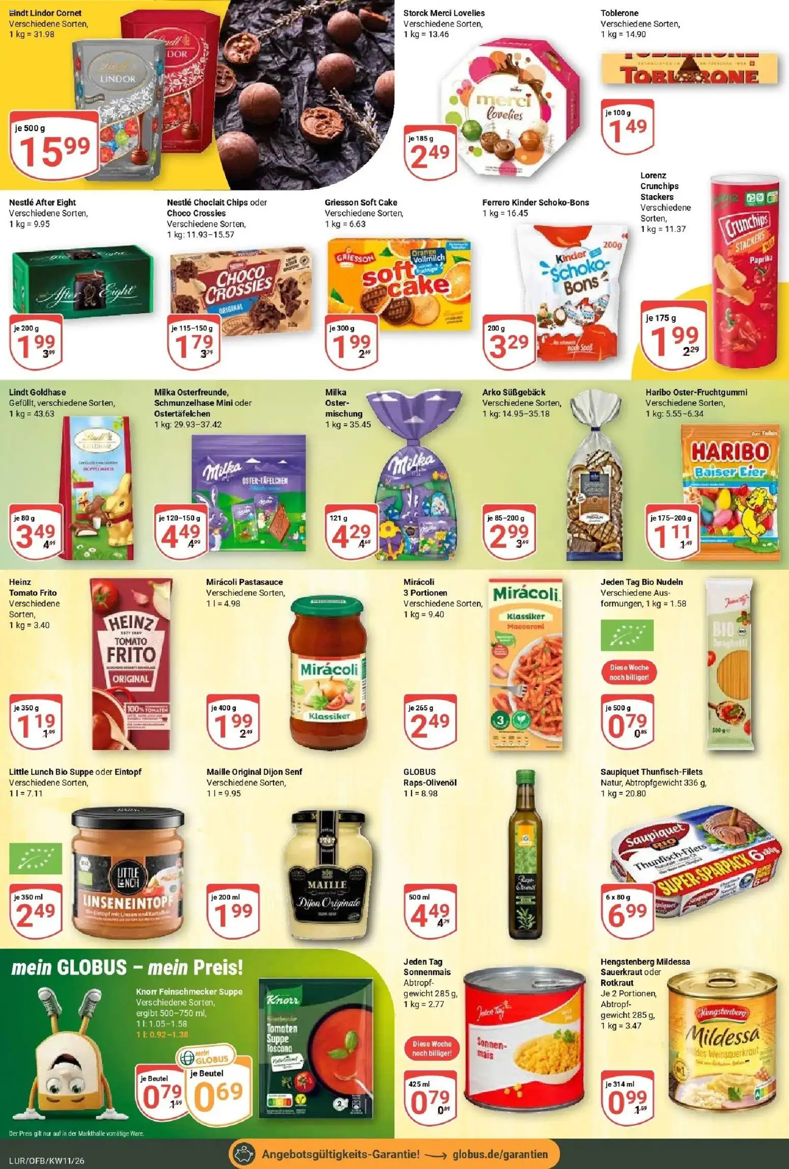 Globus prospekt Hamburg	 – gültig ab 09.03.2026 | Seite: 14 | Produkte: Gewicht, Merci, Lorenz crunchips, Lindt