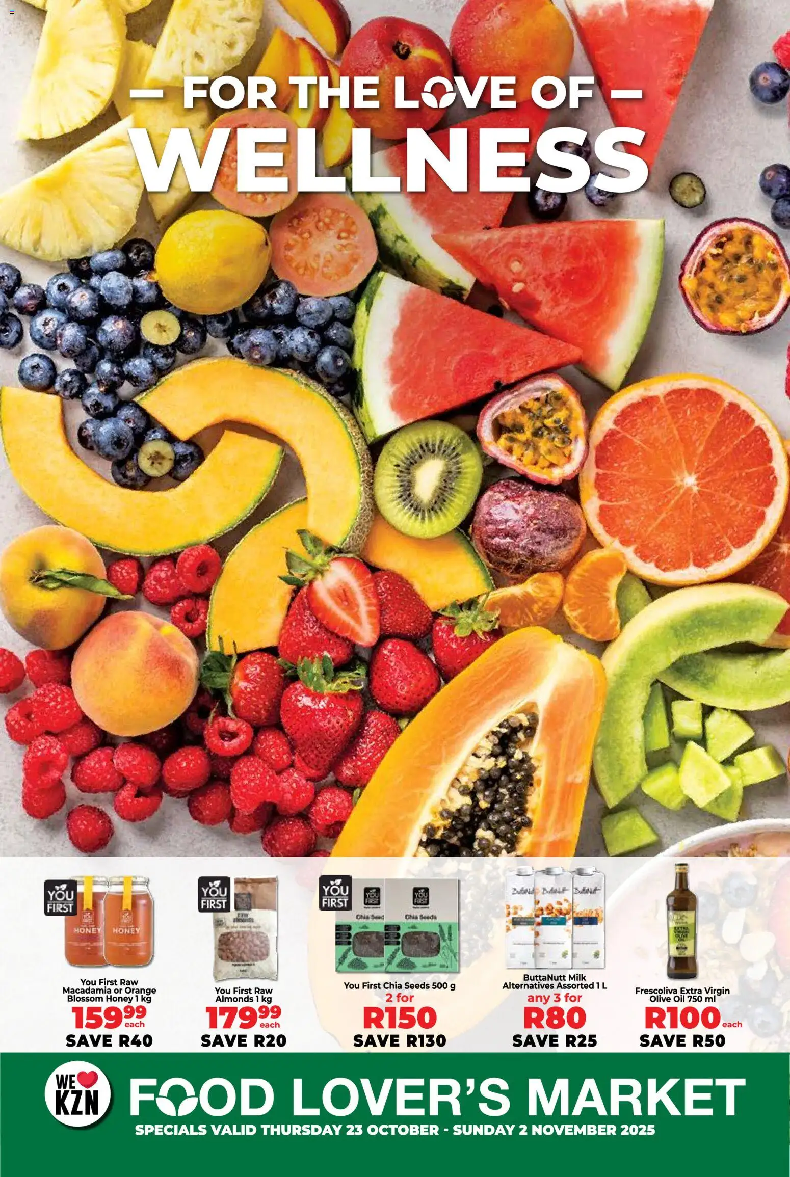 New Food Lover's Market catalogue – valid from 23.10.2025 | Page: 1 | Products: Milk, Oil