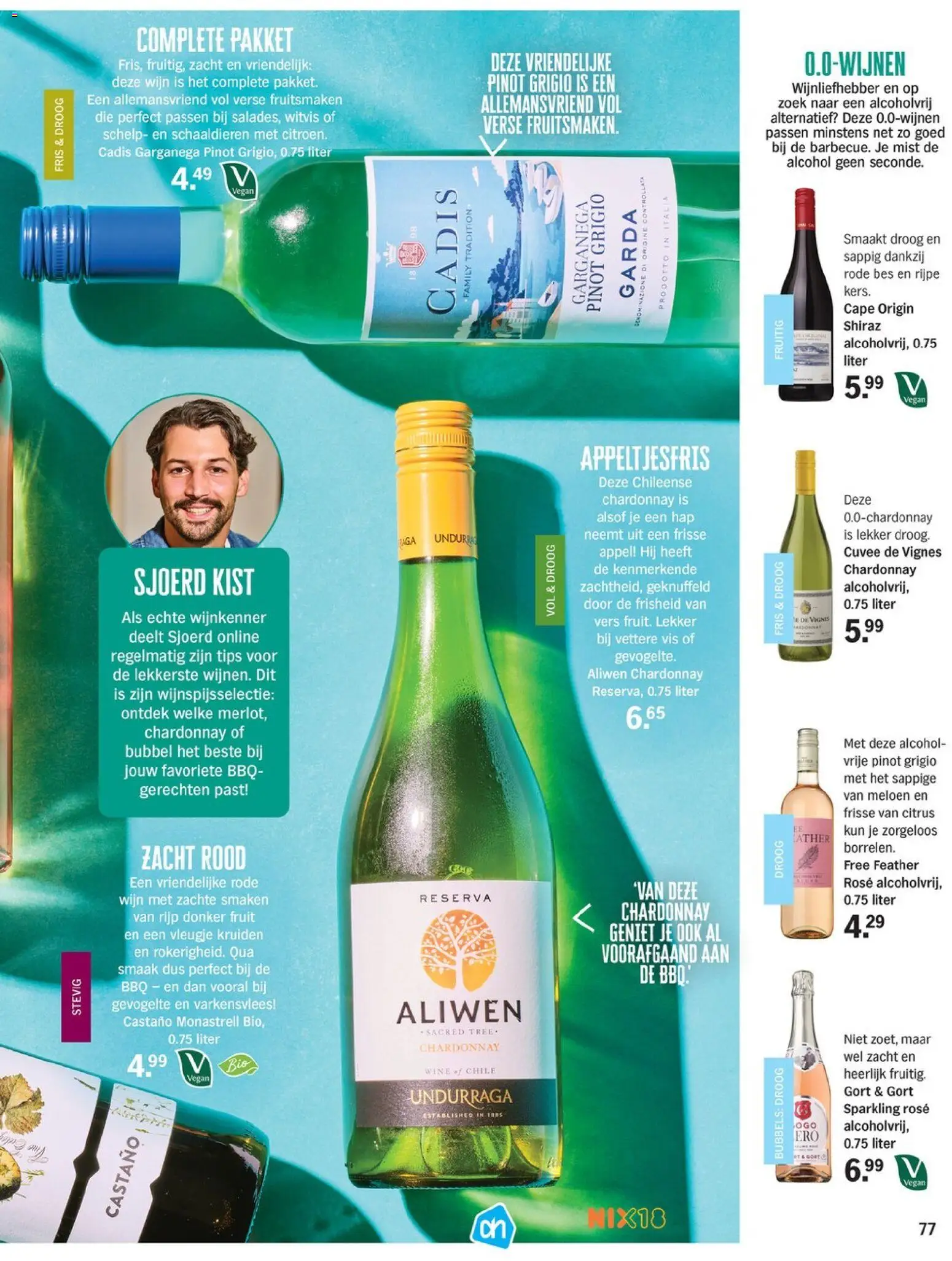 {H1} | Pagina: 77 | Producten: Meloen, Wijn, Vis, Appel