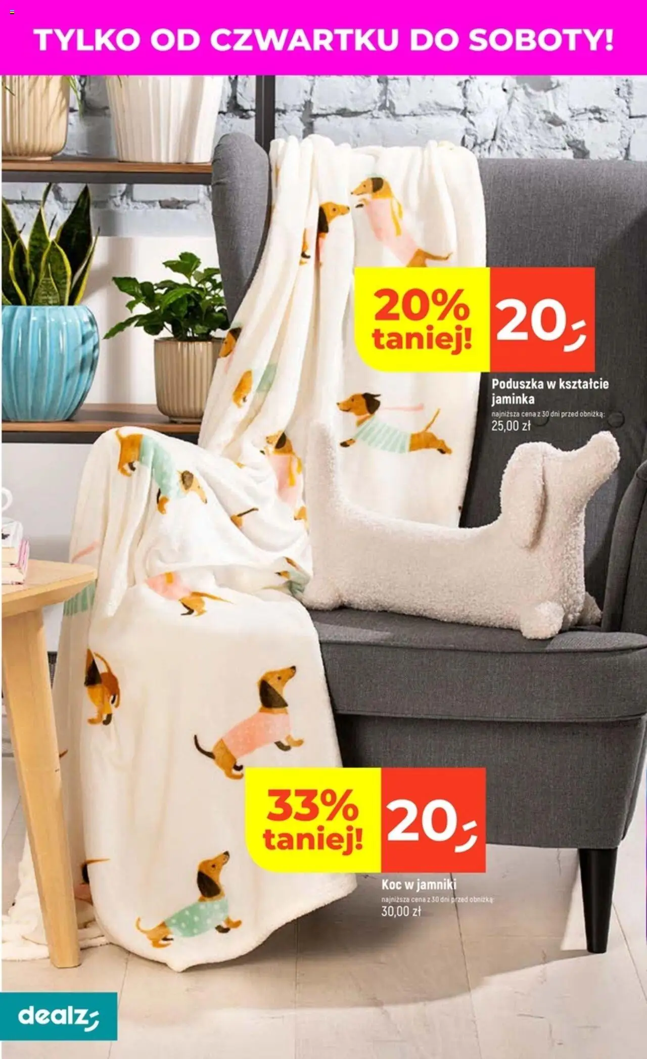 Dealz Gazetka od 18.09.2025 | Strona: 8 | Produkty: Poduszka, Koc