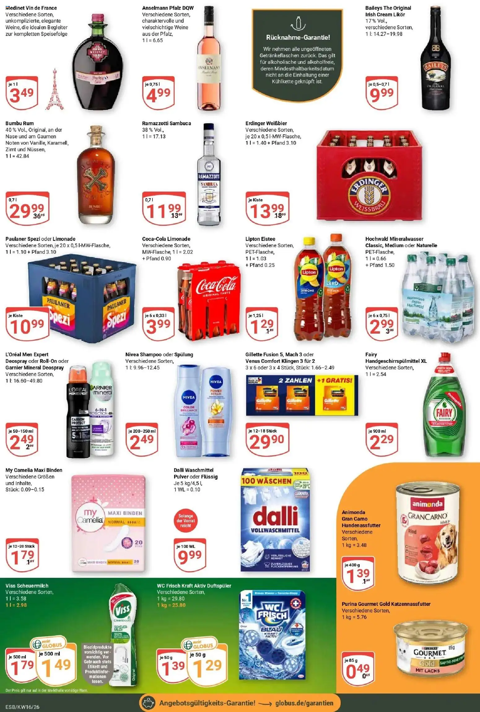 Globus Prospekt Eschborn	 – gültig ab 12.04.2026 | Seite: 5 | Produkte: Sambuca, Lachs, Waschmittel, Deospray