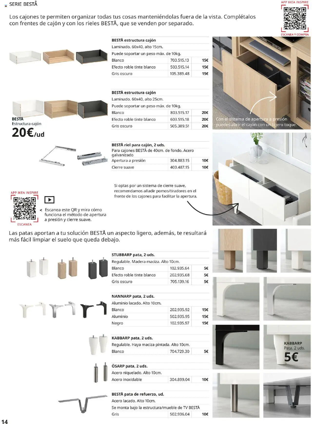 Catálogo IKEA Besta Eket │ válido desde el 04.02.2025 | Página: 14 | Productos: Tinte, Té, Peso