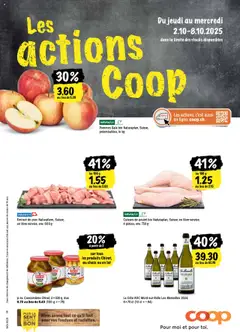 Coop Les actions de la semaine ab 02.10.2025 gültig