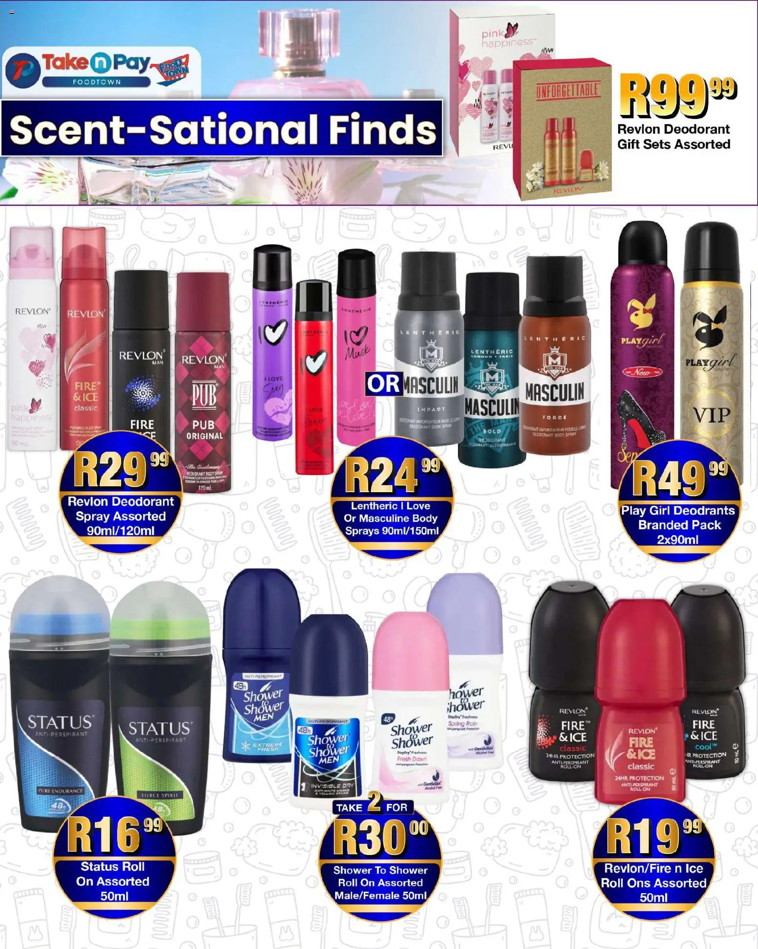New Take n Pay catalogue – valid from 02.02.2026 | Page: 22 | Products: Shower, Body spray, Deodorant, Antiperspirant