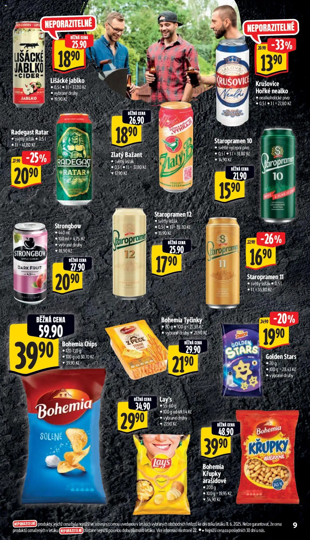 Albert leták - Supermarket od 18.06.2025 | Strana: 14 | Produkty: Staropramen 10, Pivo, Cider, Lay's