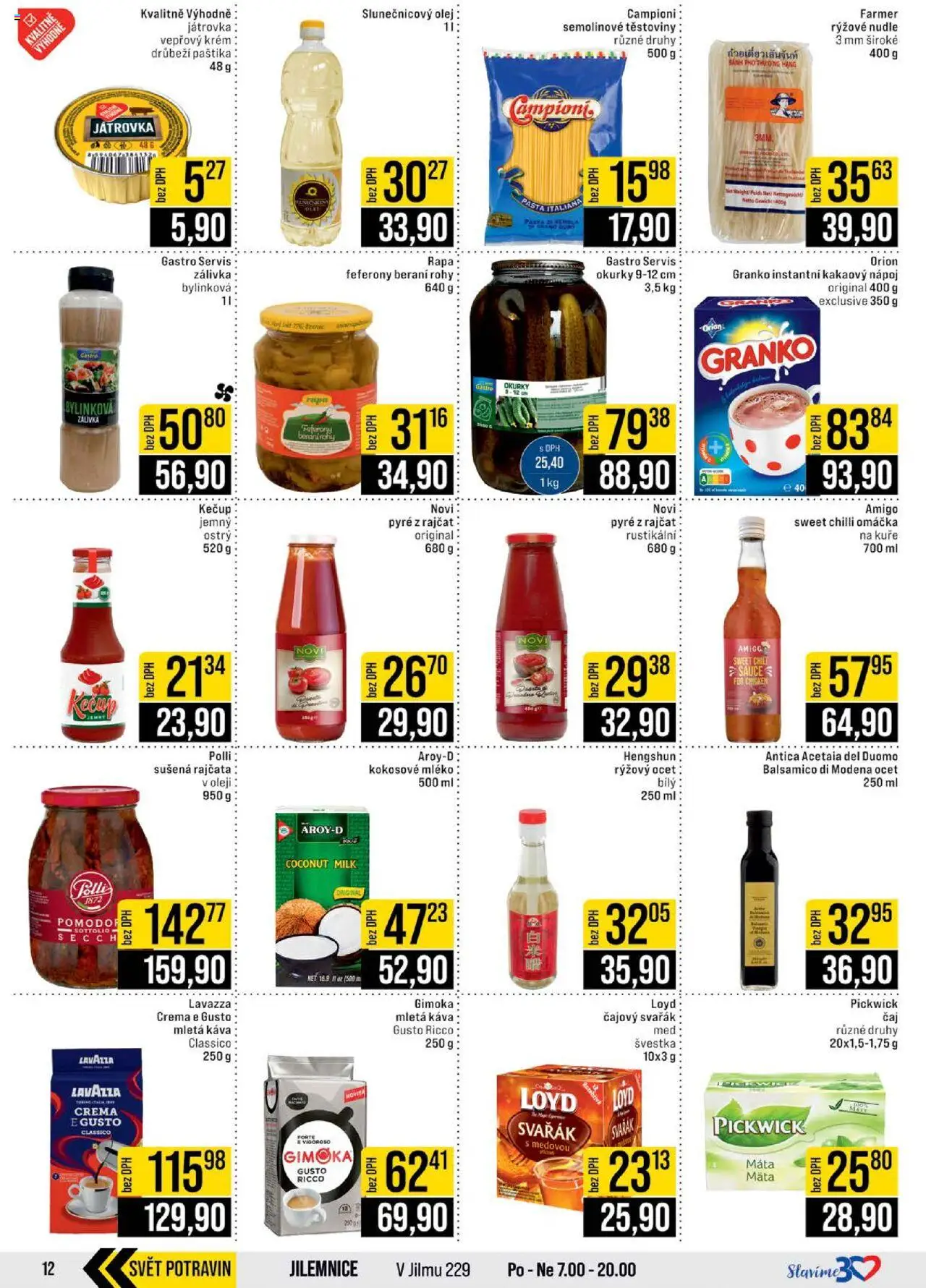 Jip leták - Cash & Carry od 22.10.2025 | Strana: 12 | Produkty: Svařák, Ocet, Rýžové nudle, Nudle