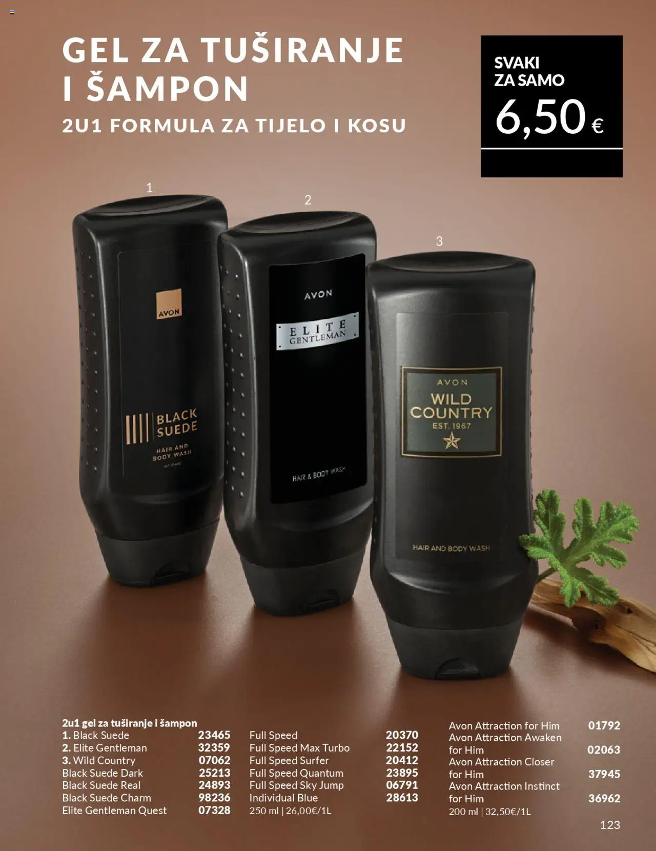Avon katalog | vrijedi od 30.09.2025 | Stranica: 123 | Proizvodi: Šampon, Gel za tuširanje