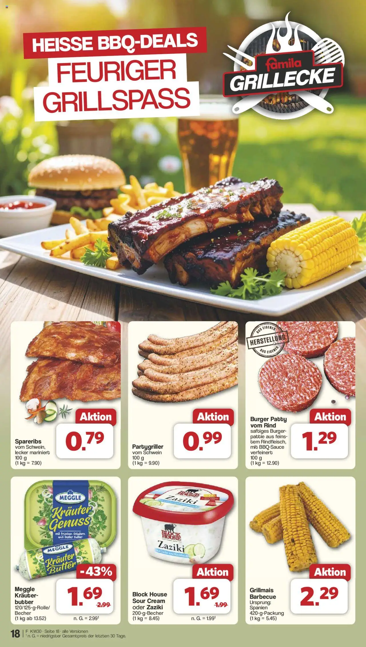 Famila Nordwest Prospekt 	 - gültig ab dem 21.07.2025 | Seite: 20 | Produkte: Butter, Burger, Knoblauch