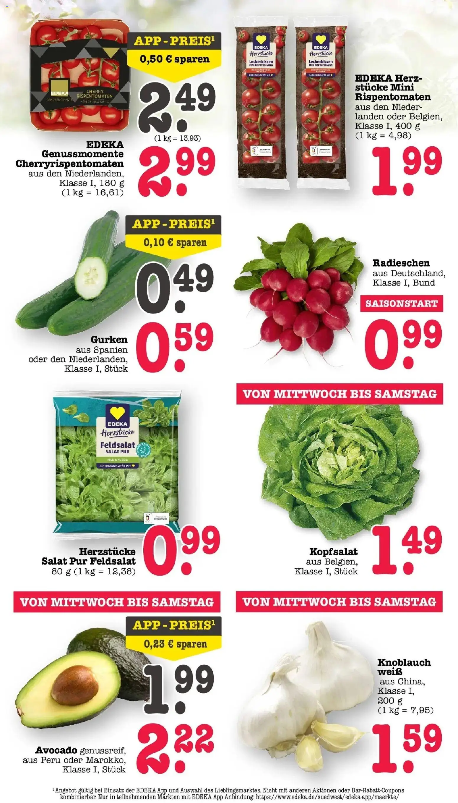 Edeka prospekt Offenbach	 – gültig ab 30.03.2026 | Seite: 33 | Produkte: Avocado, Knoblauch, Gurken, Salat