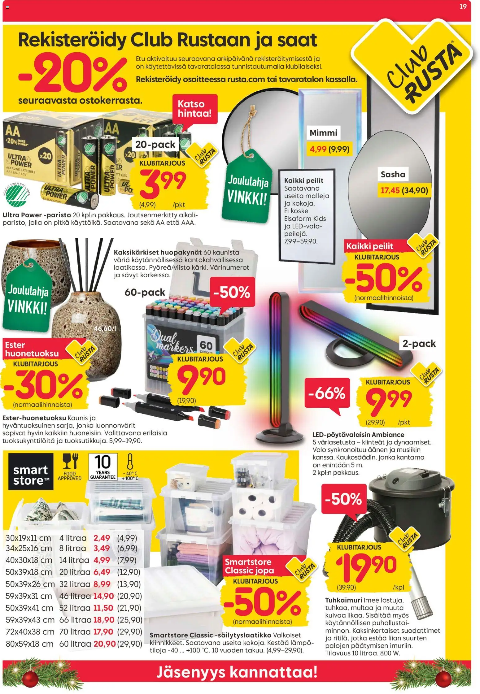 Rusta - Black Friday – voimassa 24.11.2025 alkaen | Sivu: 19