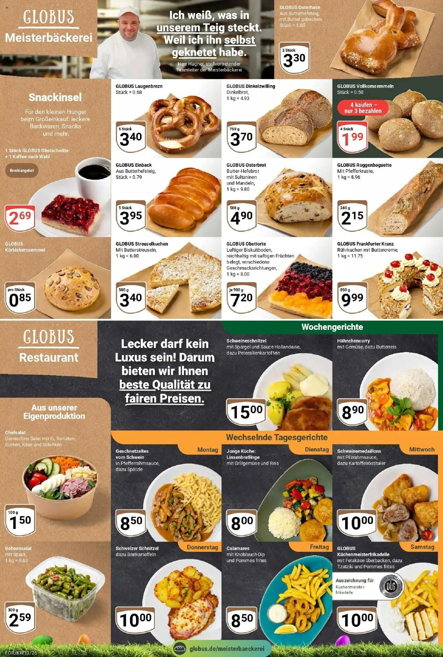 Globus prospekt Forchheim	 – gültig ab 23.03.2026 | Seite: 7 | Produkte: Butter, Käse, Pommes, Schnitzel